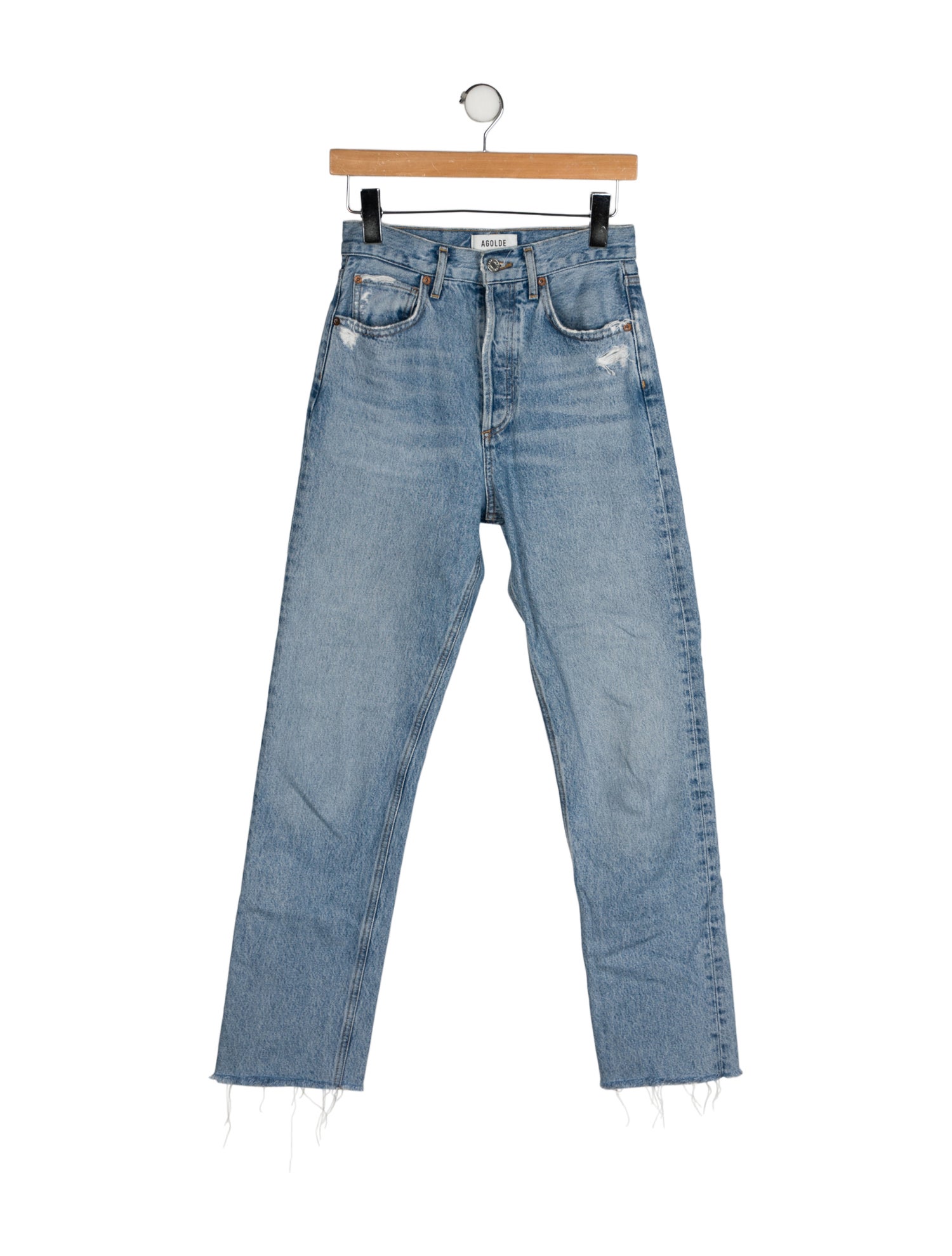 AGOLDE High-Rise Straight Leg Jeans