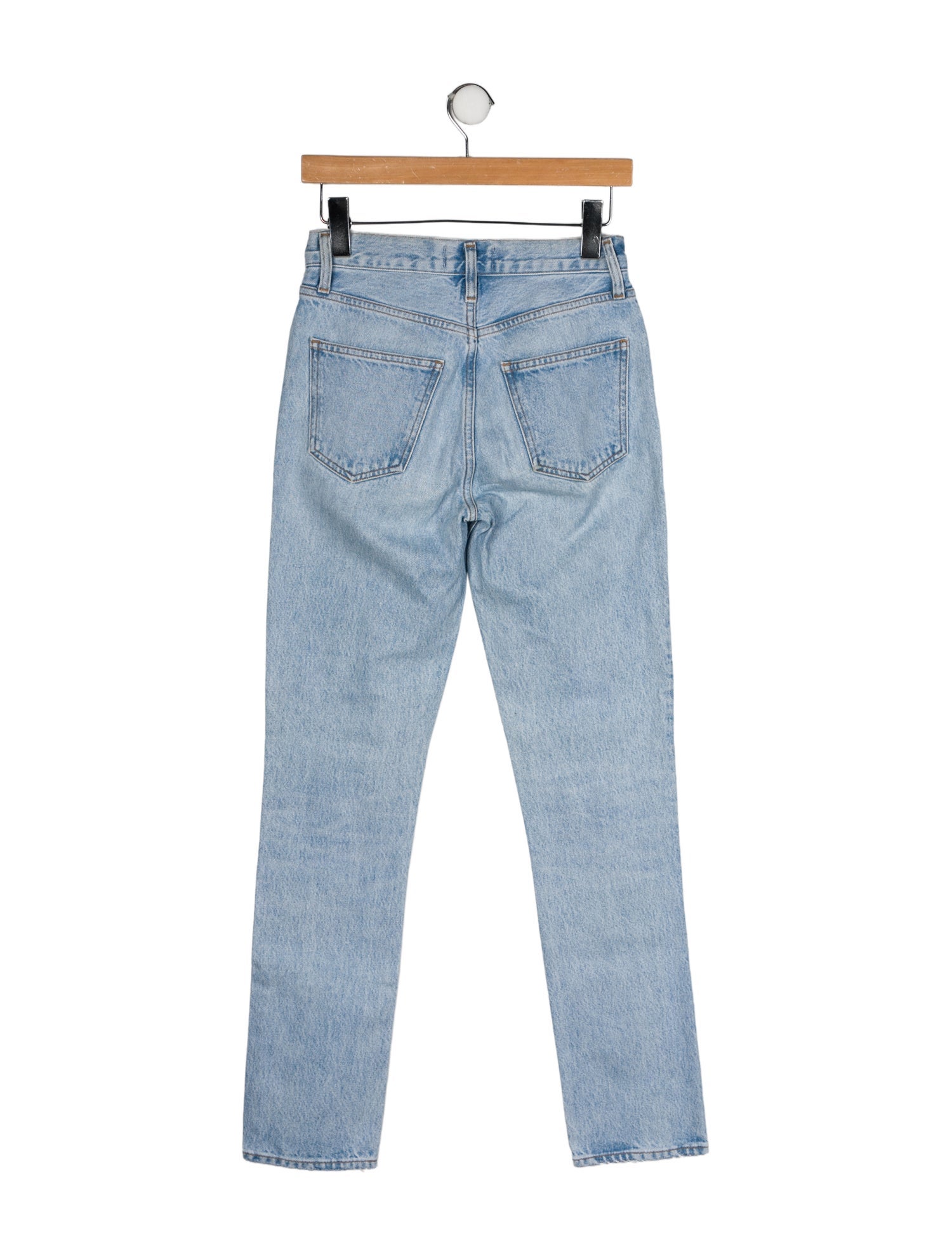 AGOLDE Mid-Rise Straight Leg Jeans