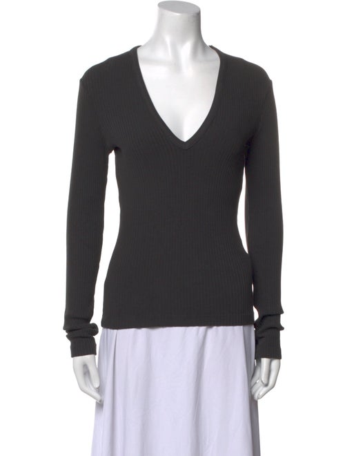 AGOLDE V-Neck Long Sleeve Top