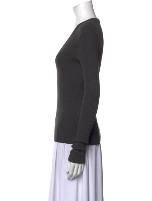 AGOLDE V-Neck Long Sleeve Top