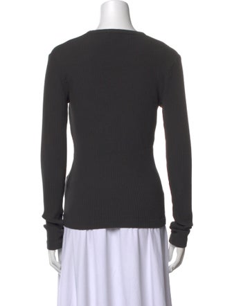 AGOLDE V-Neck Long Sleeve Top