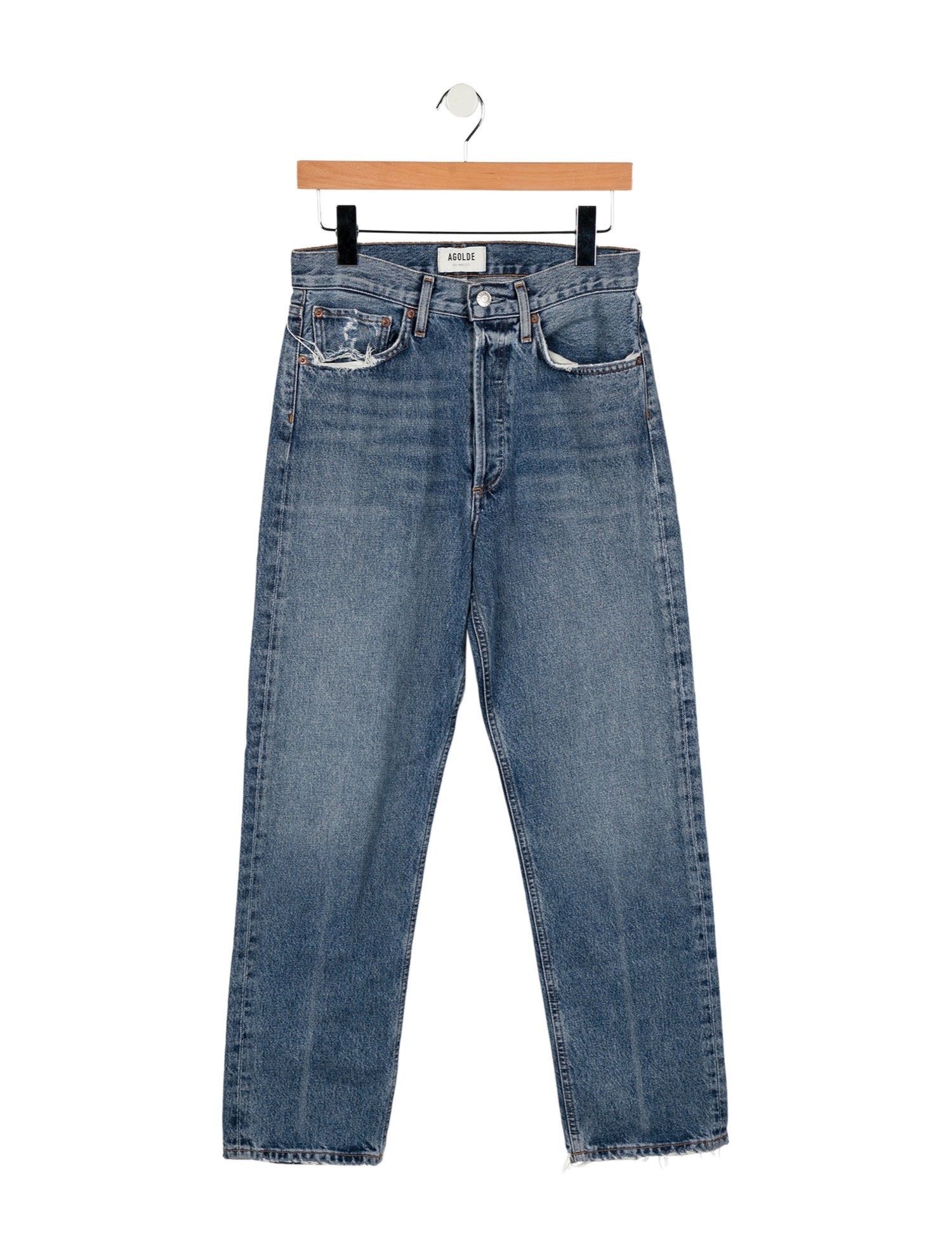AGOLDE High-Rise Straight Leg Jeans
