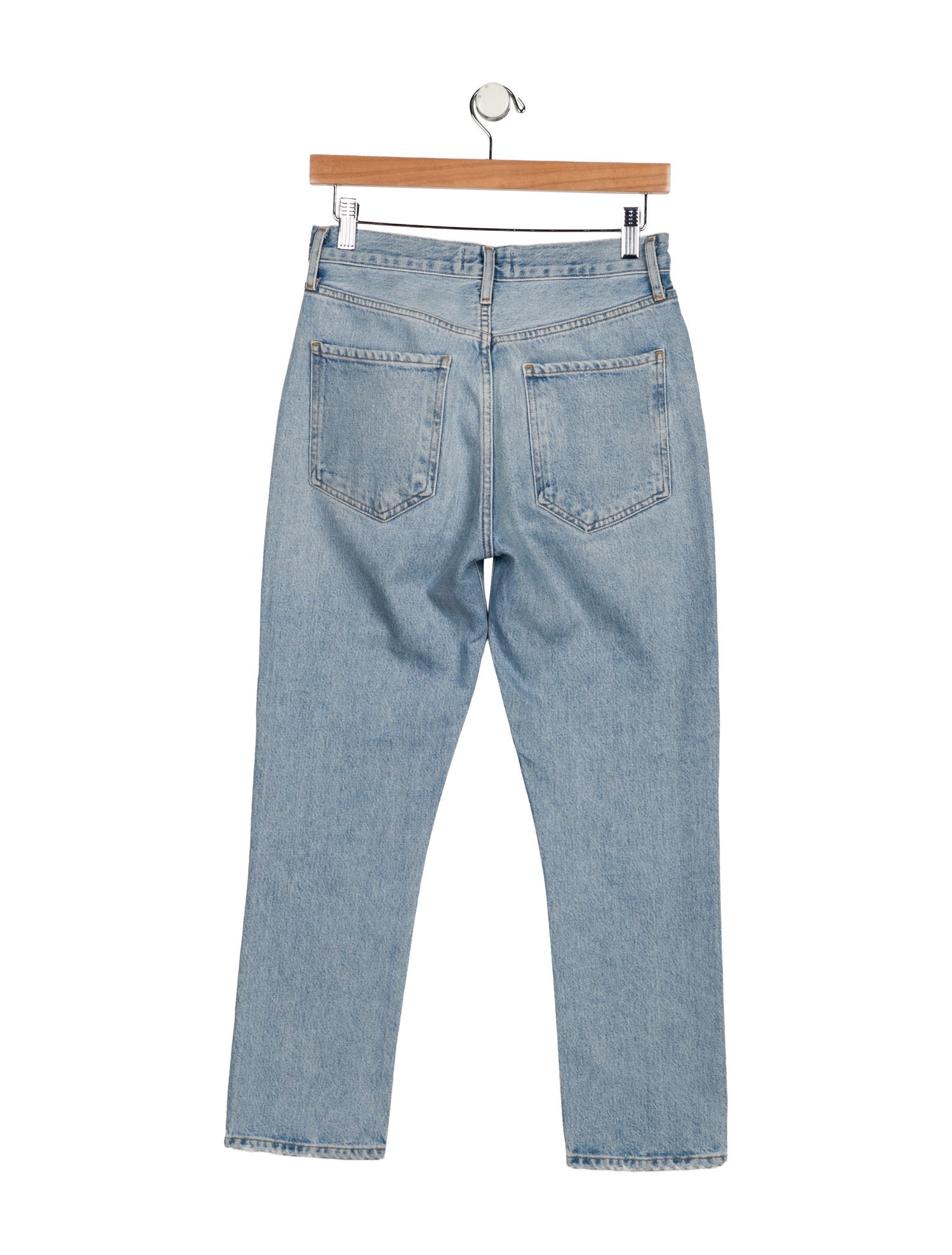 AGOLDE Mid-Rise Straight Leg Jeans