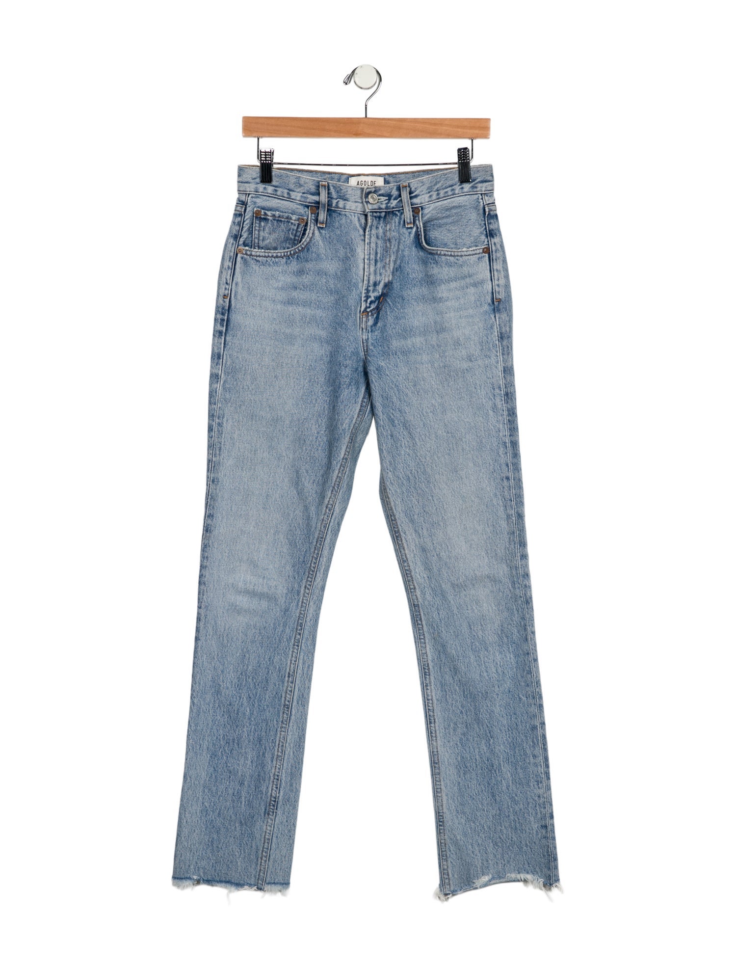 AGOLDE High-Rise Straight Leg Jeans