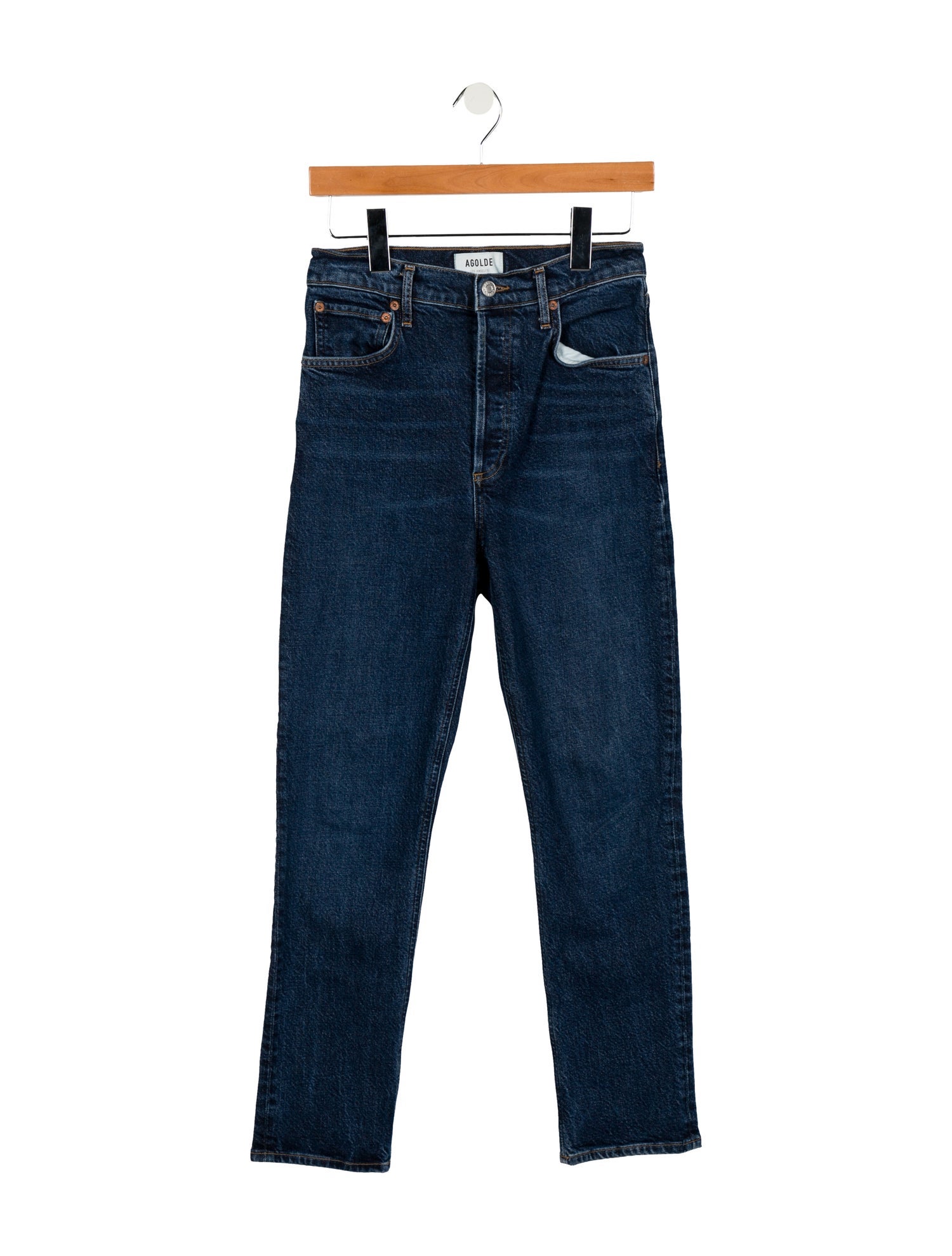 AGOLDE High-Rise Straight Leg Jeans