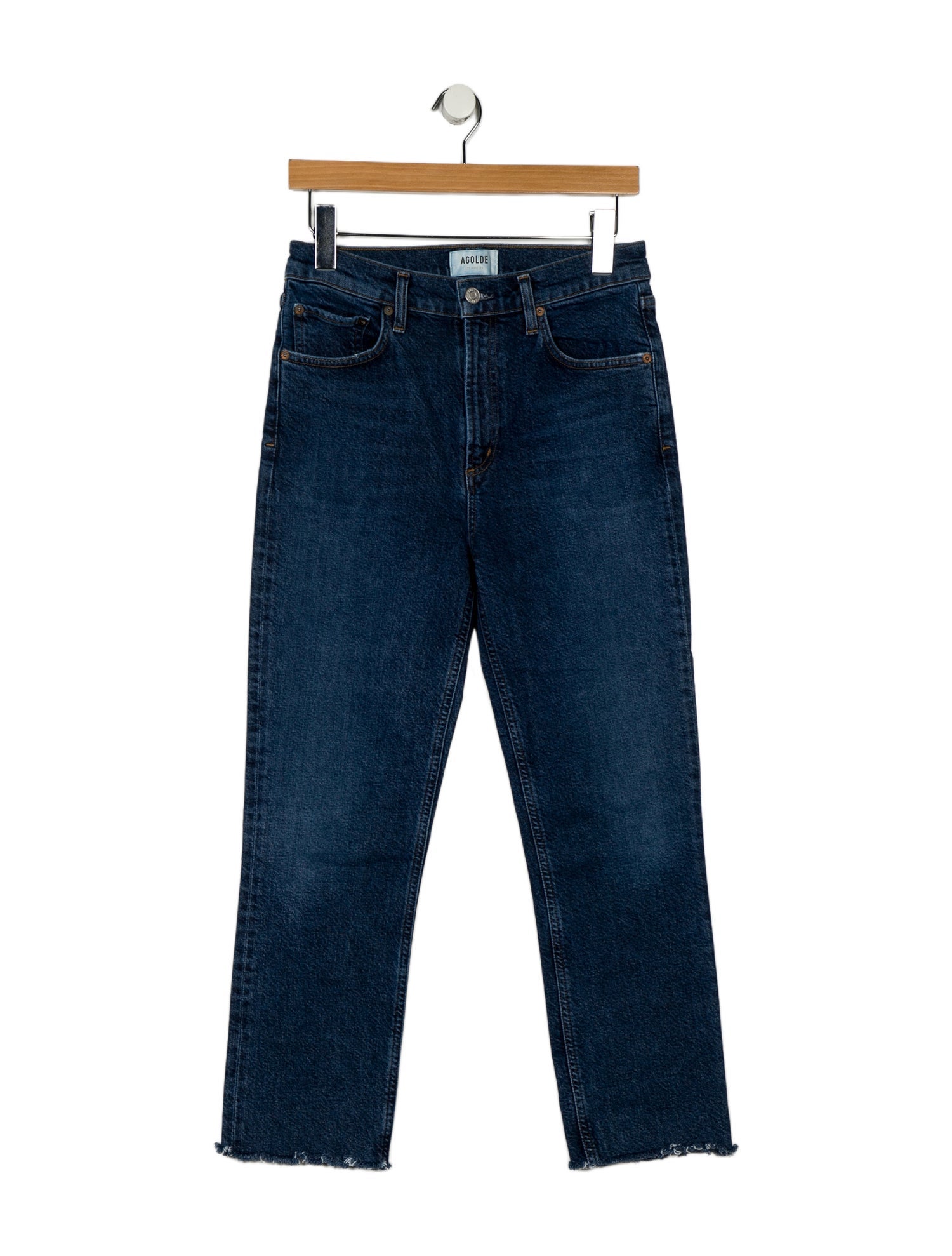 AGOLDE Mid-Rise Straight Leg Jeans