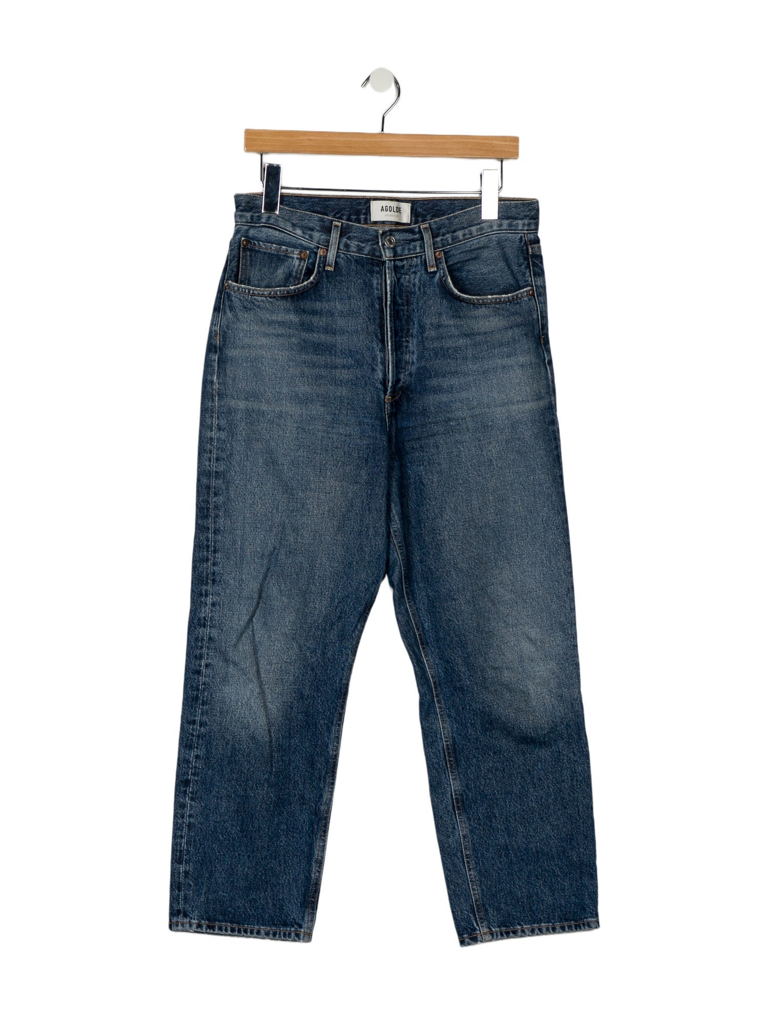 AGOLDE High-Rise Straight Leg Jeans