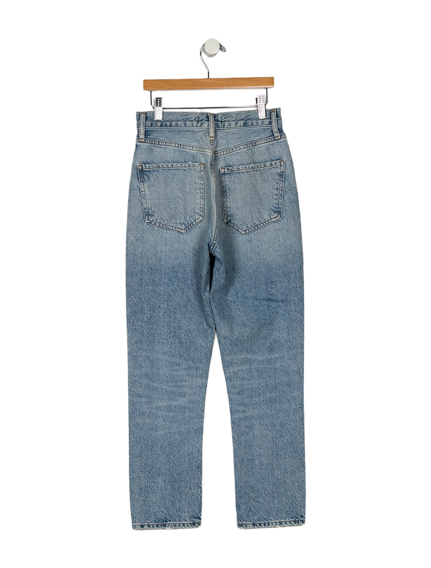AGOLDE Mid-Rise Straight Leg Jeans
