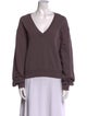 AGOLDE V-Neck Long Sleeve Sweatshirt