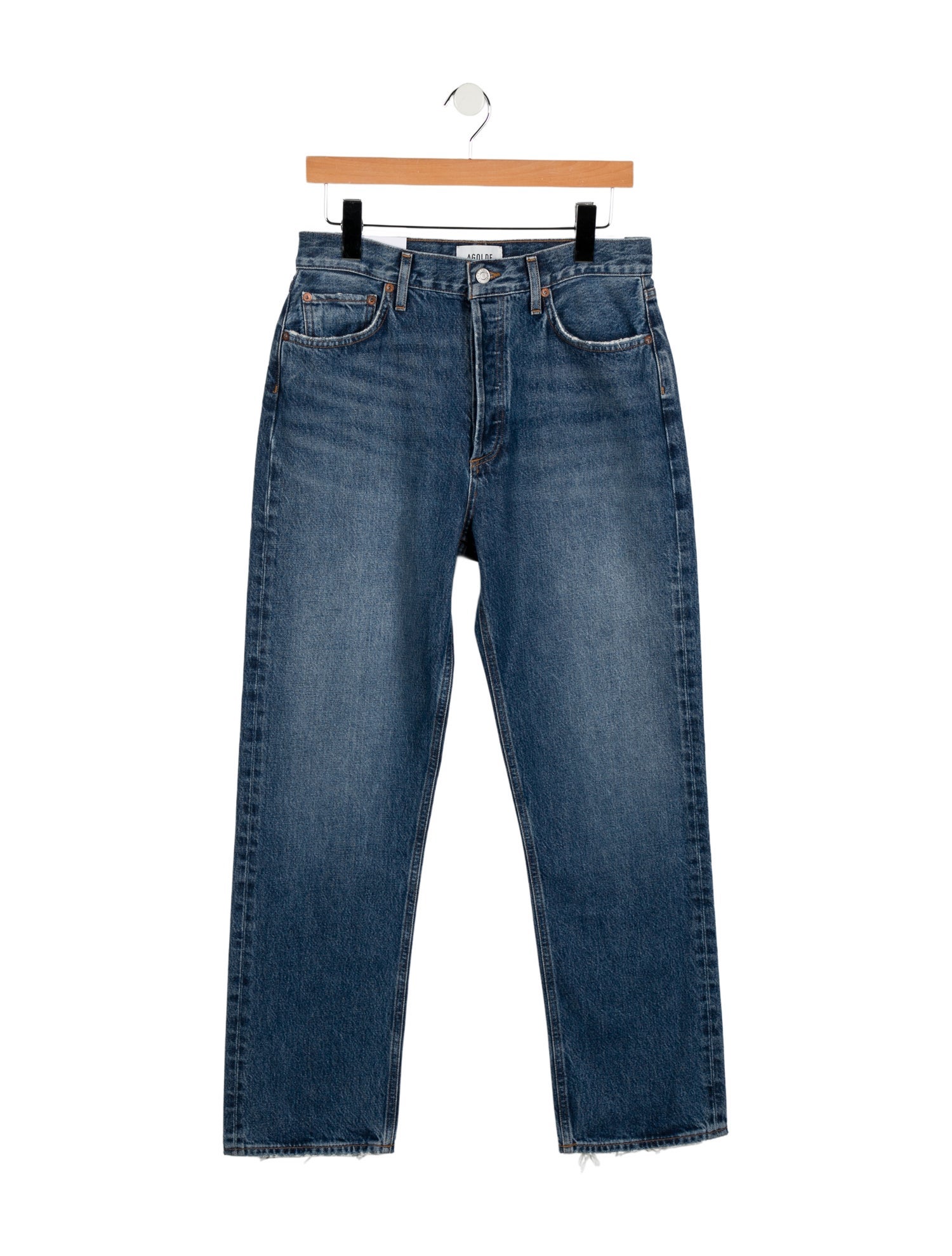 AGOLDE High-Rise Straight Leg Jeans
