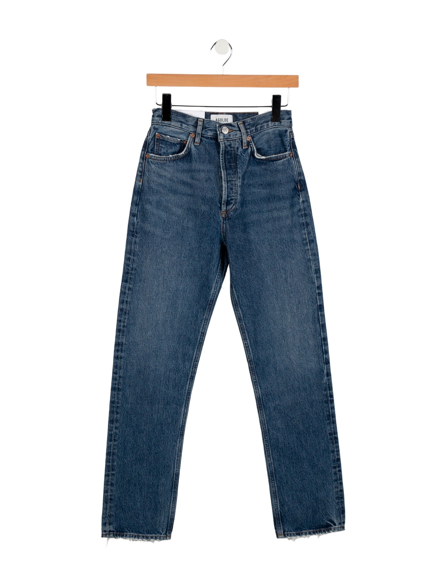 AGOLDE High-Rise Straight Leg Jeans