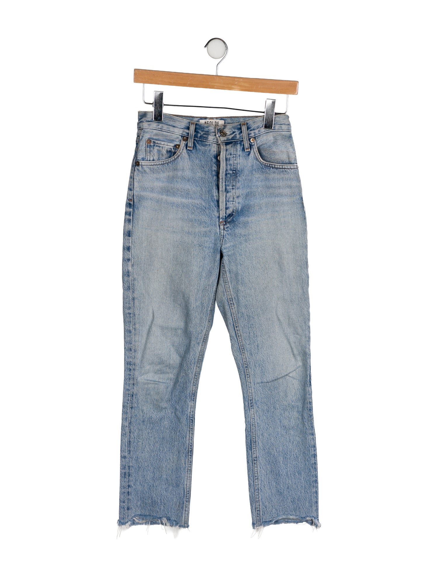 AGOLDE Mid-Rise Straight Leg Jeans