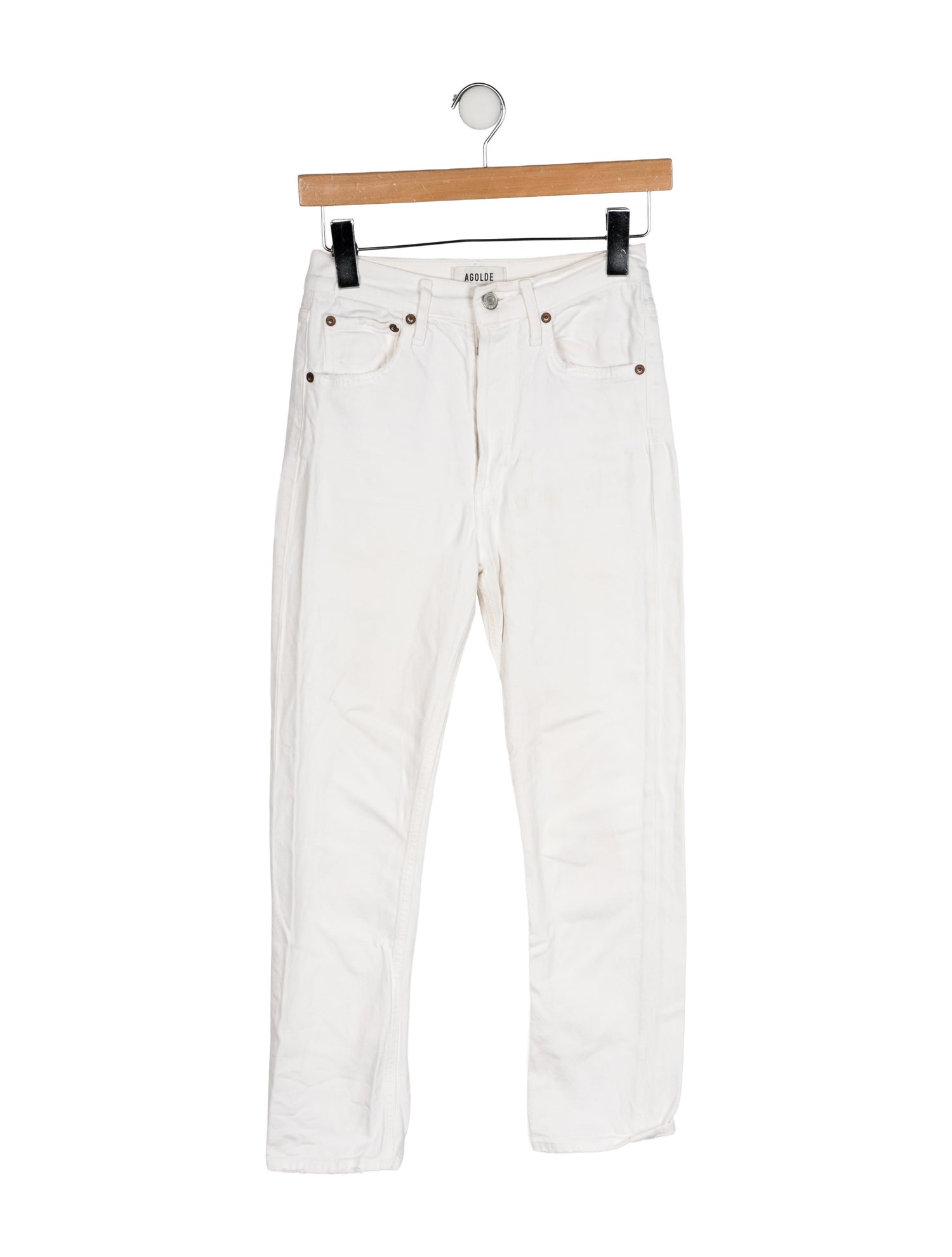 AGOLDE Mid-Rise Straight Leg Jeans