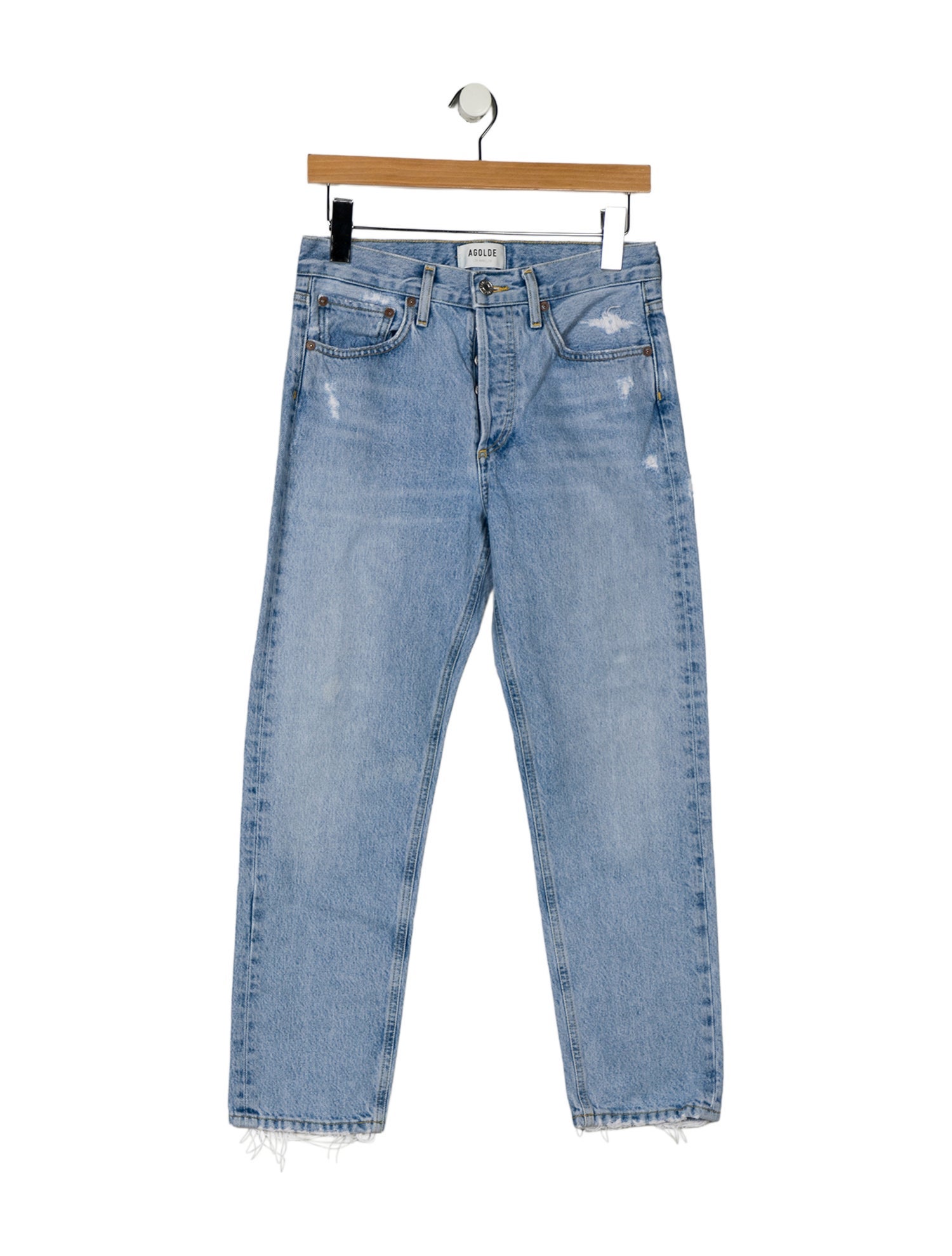 AGOLDE Mid-Rise Straight Leg Jeans