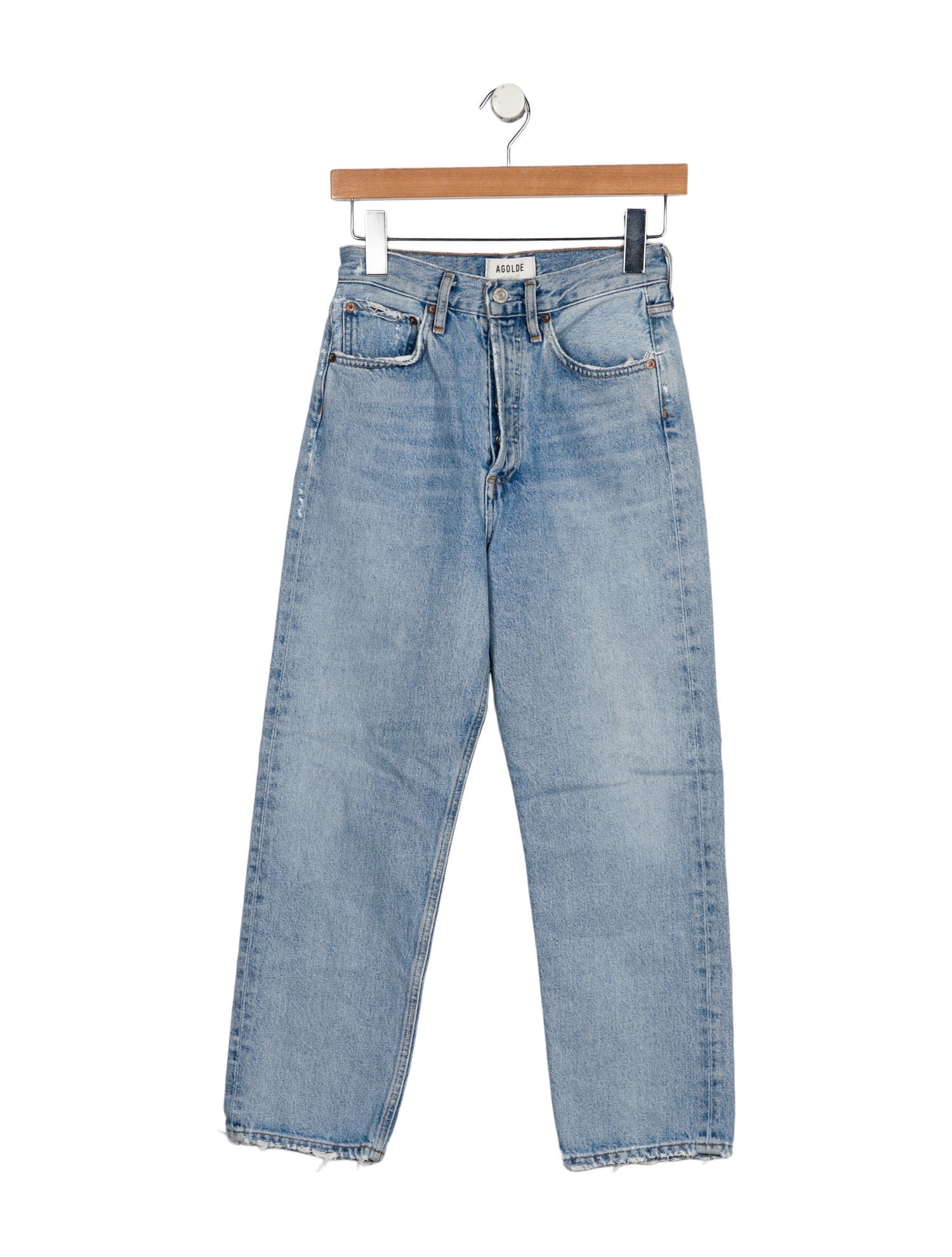 AGOLDE Mid-Rise Straight Leg Jeans