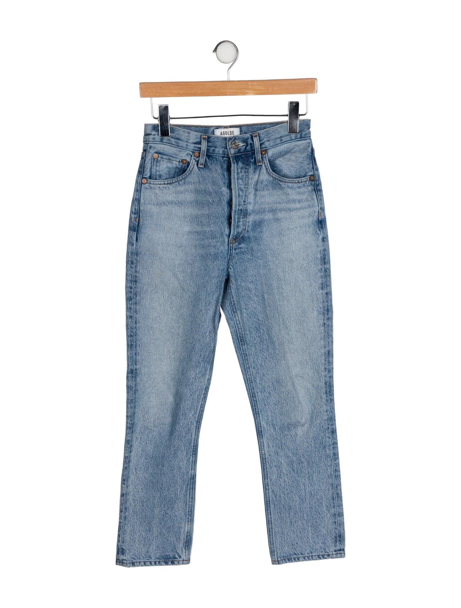 AGOLDE High-Rise Straight Leg Jeans
