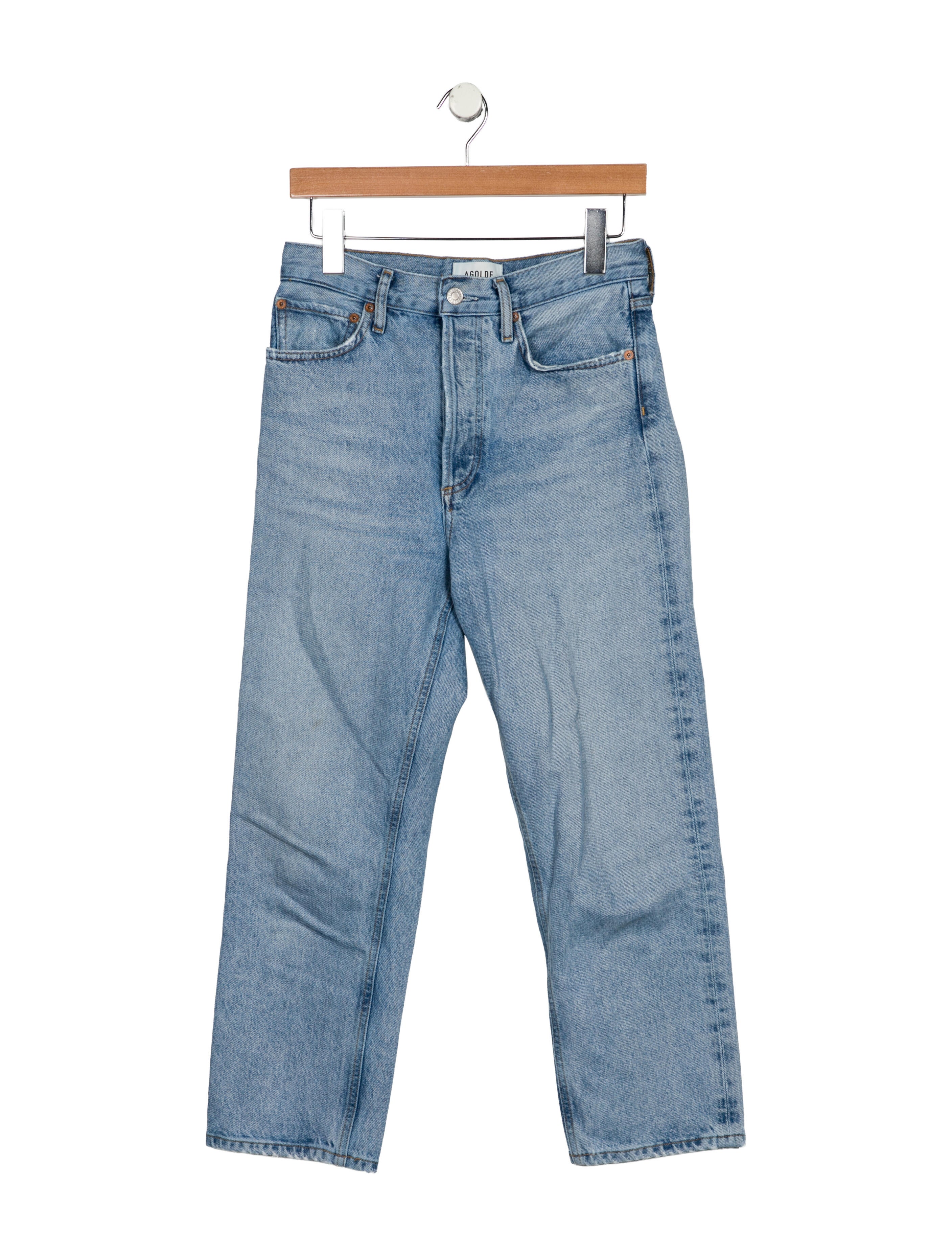 AGOLDE High-Rise Straight Leg Jeans