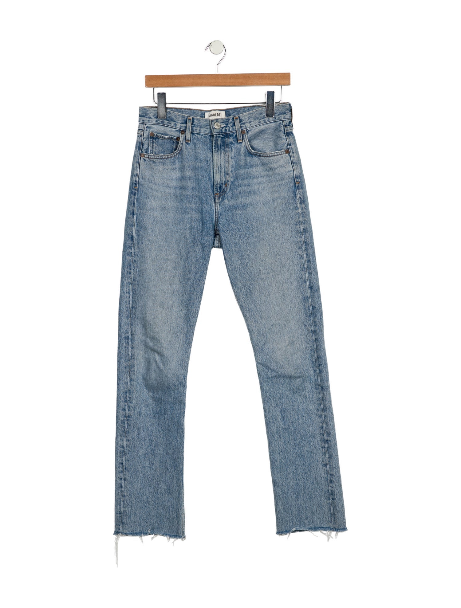 AGOLDE High-Rise Straight Leg Jeans