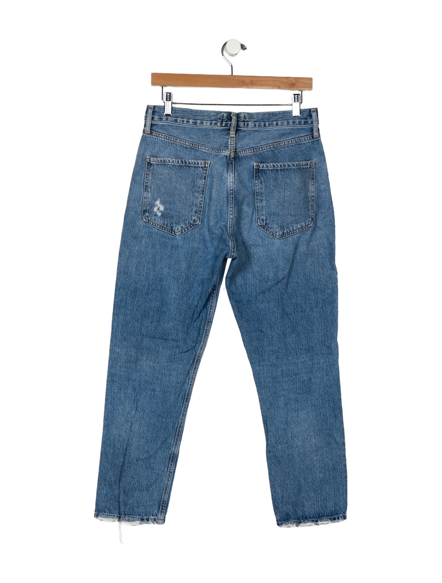 AGOLDE Mid-Rise Straight Leg Jeans