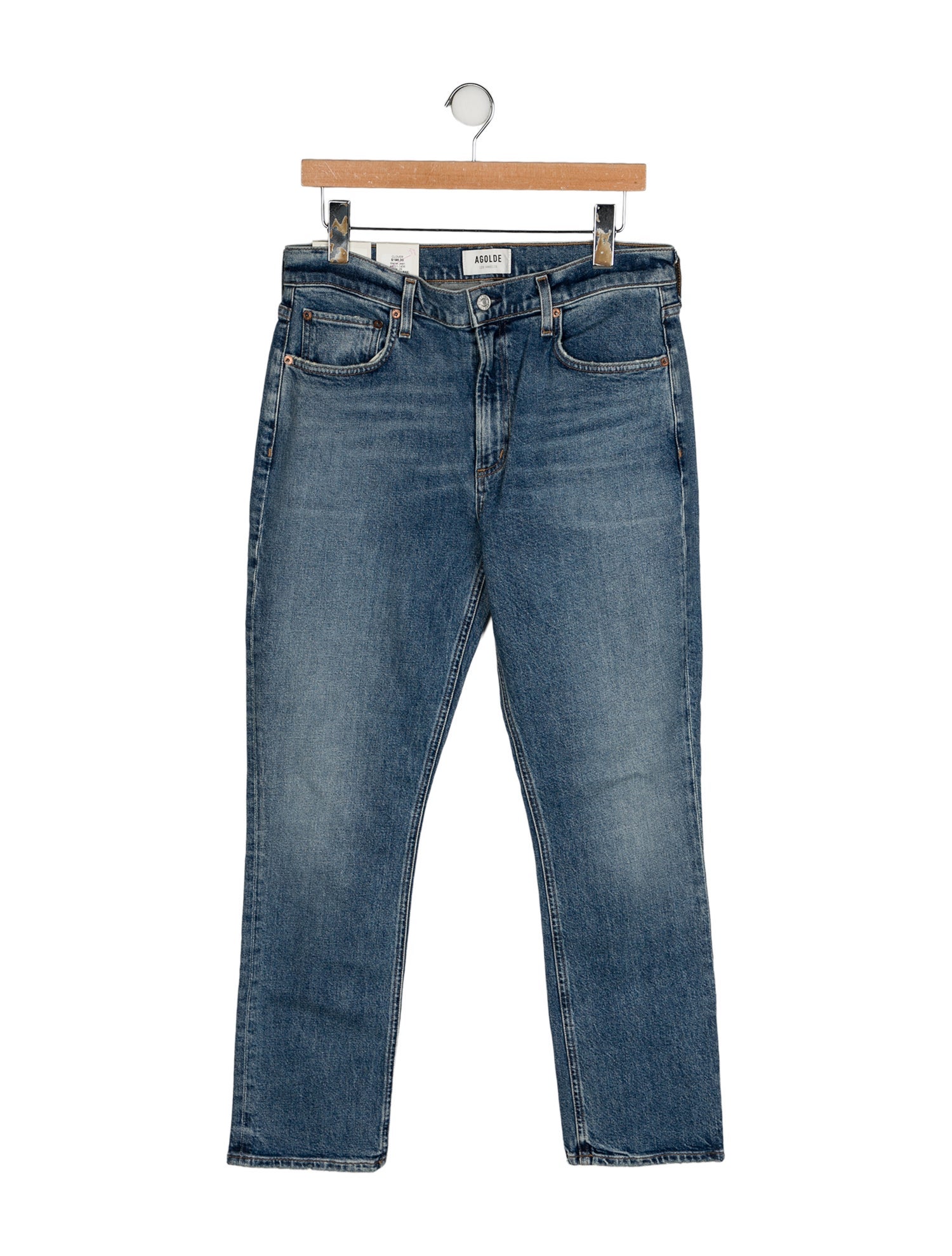AGOLDE Mid-Rise Straight Leg Jeans