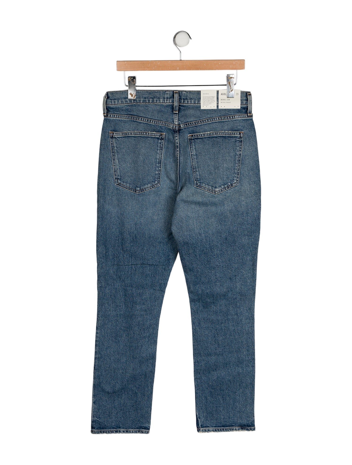 AGOLDE Mid-Rise Straight Leg Jeans