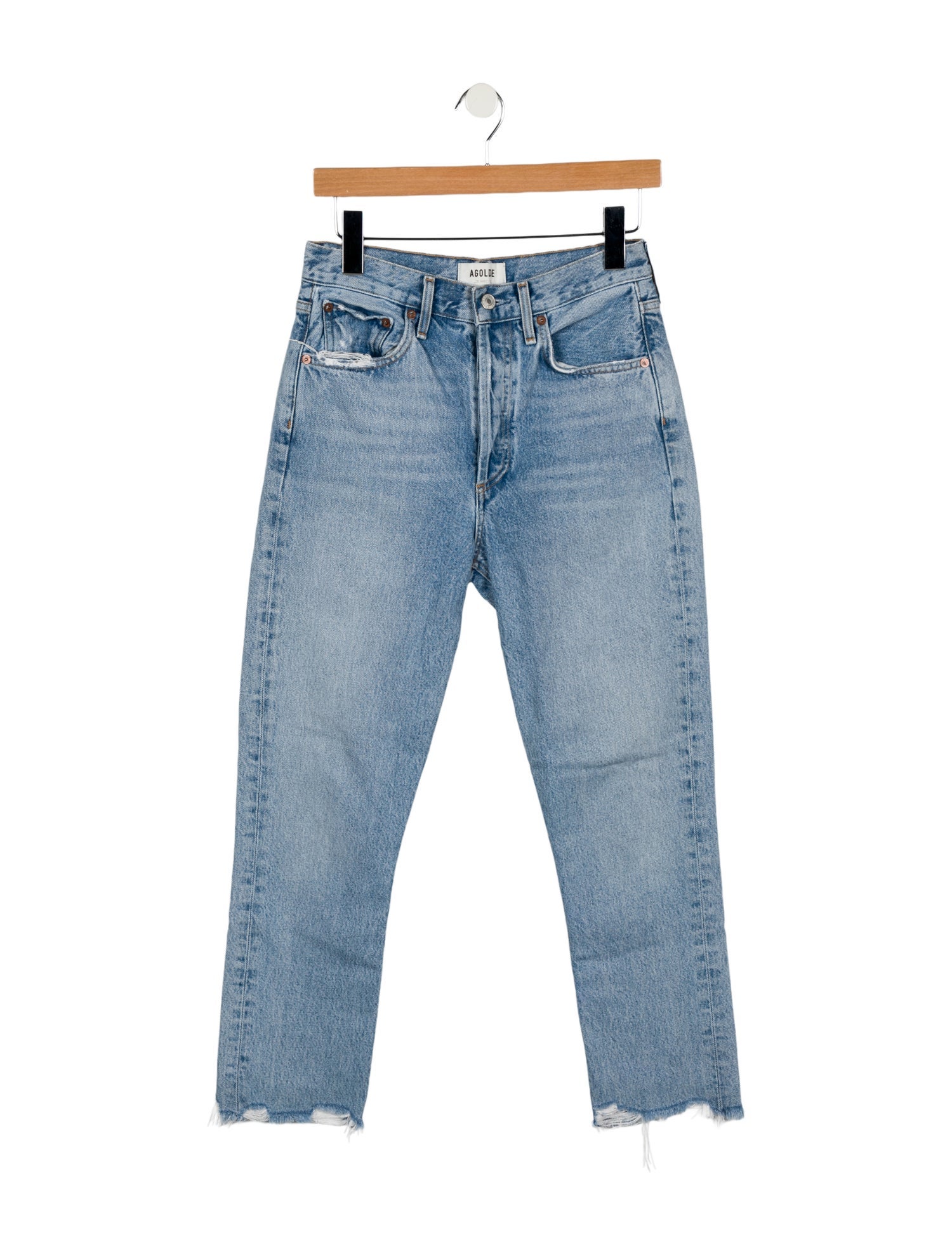 AGOLDE High-Rise Straight Leg Jeans
