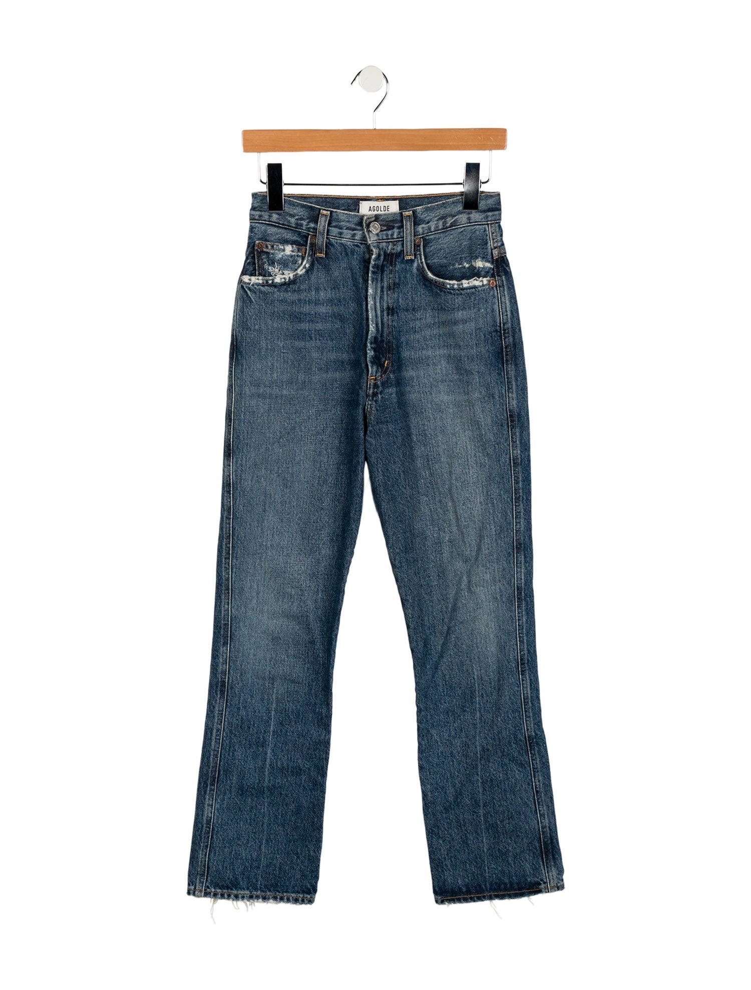 AGOLDE High-Rise Straight Leg Jeans