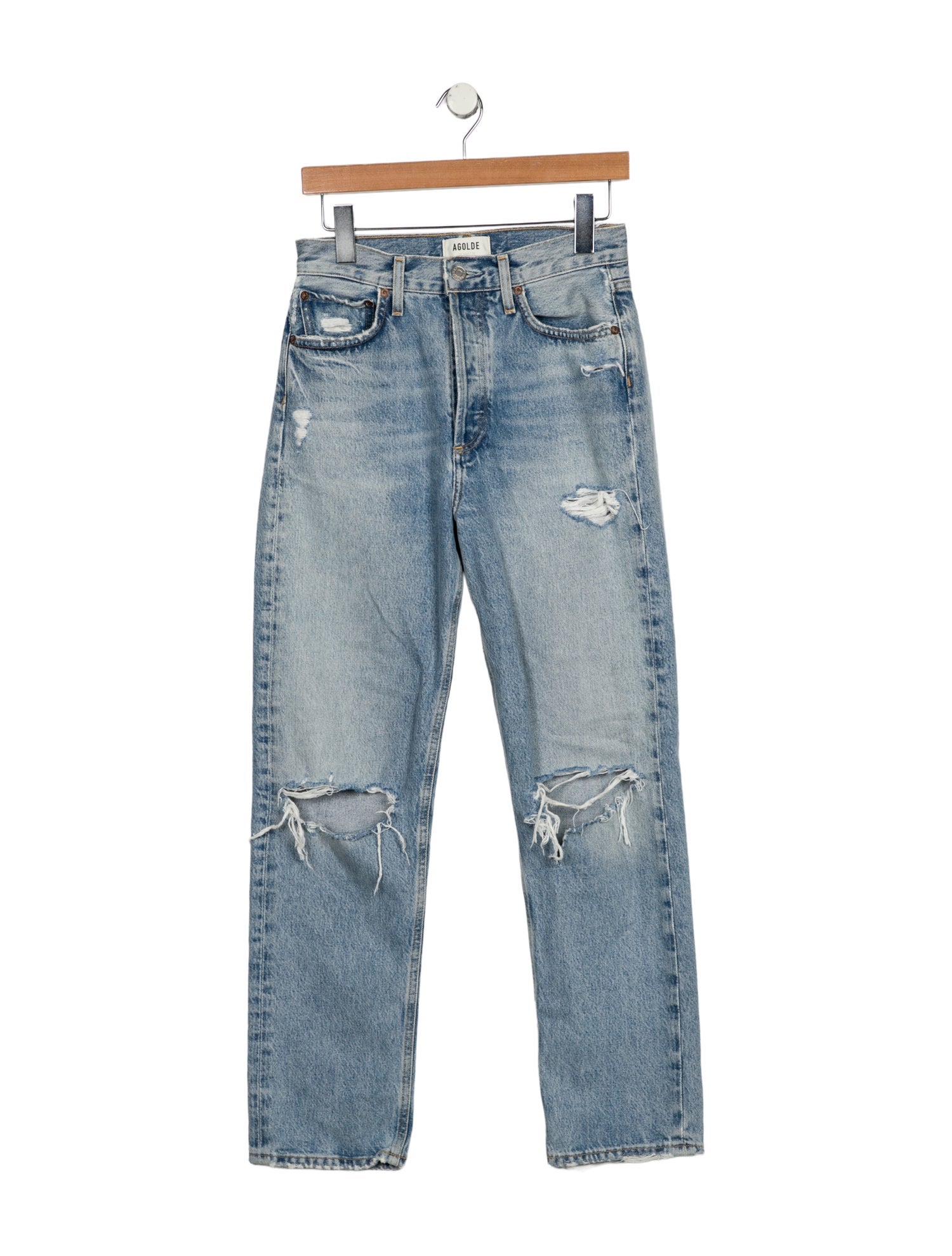 AGOLDE High-Rise Straight Leg Jeans