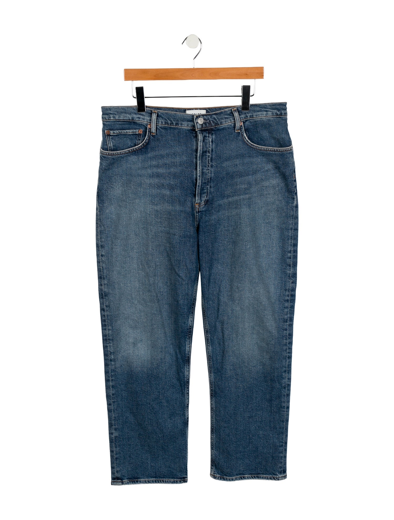 AGOLDE High-Rise Straight Leg Jeans