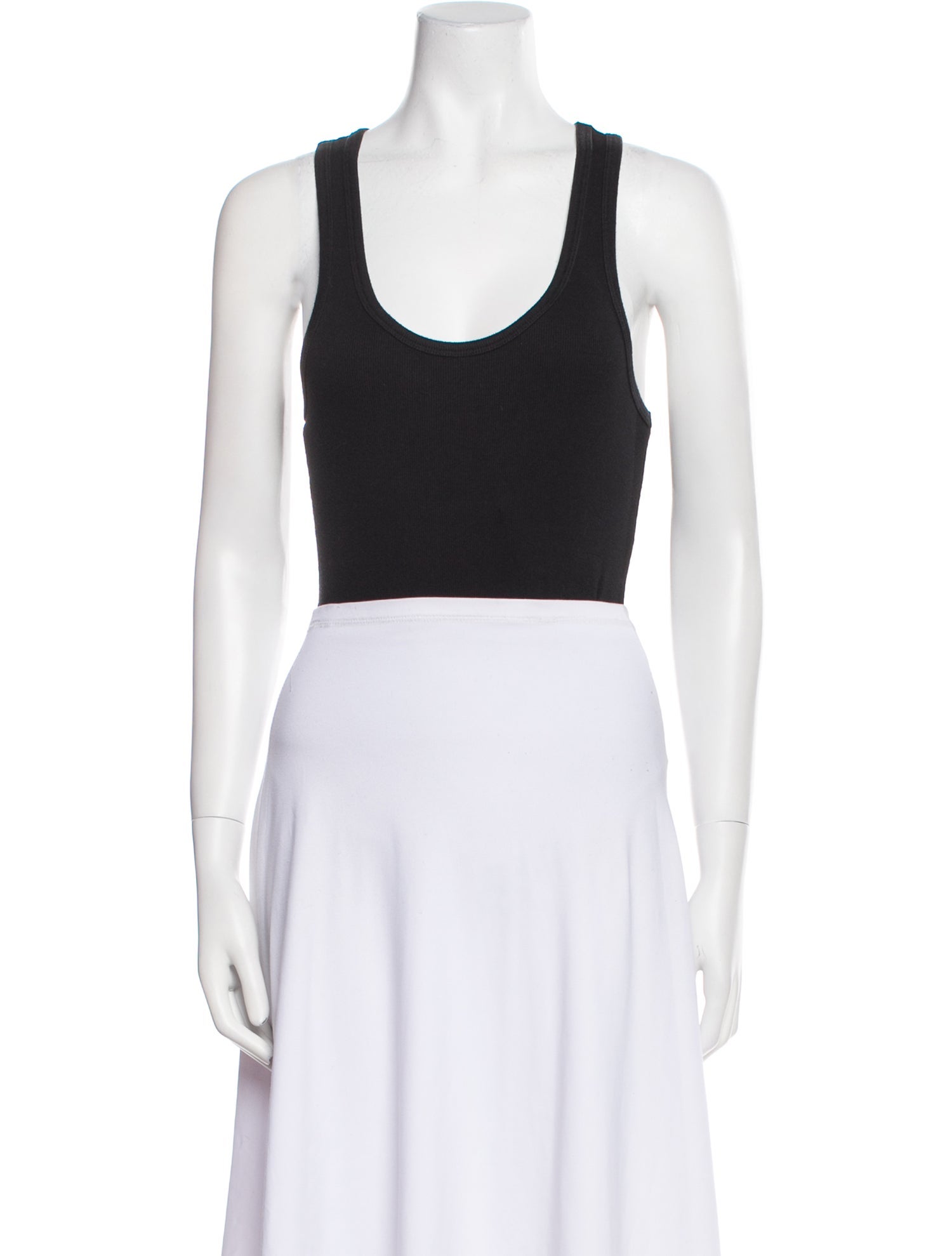 AGOLDE Scoop Neck Sleeveless Crop Top