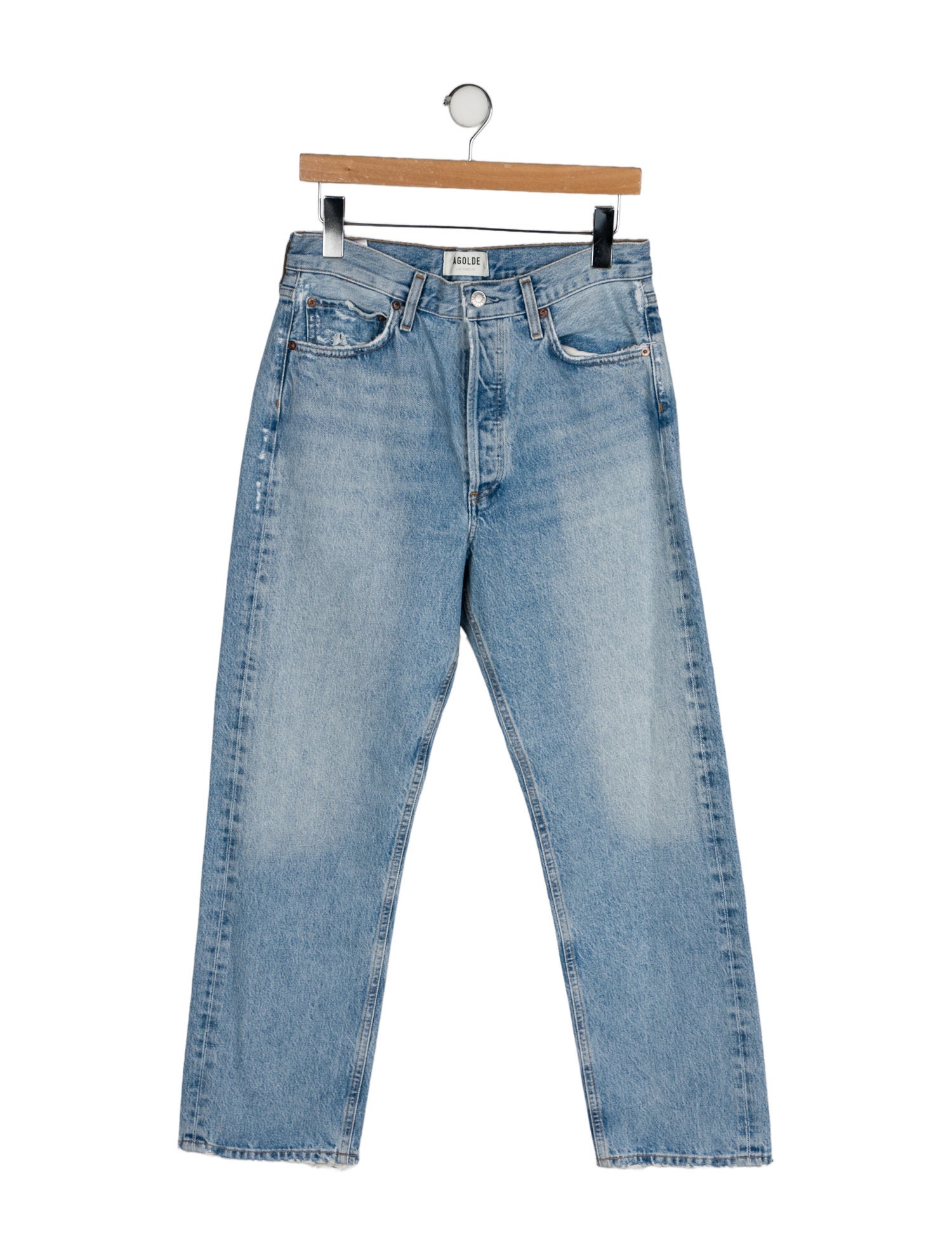 AGOLDE High-Rise Straight Leg Jeans