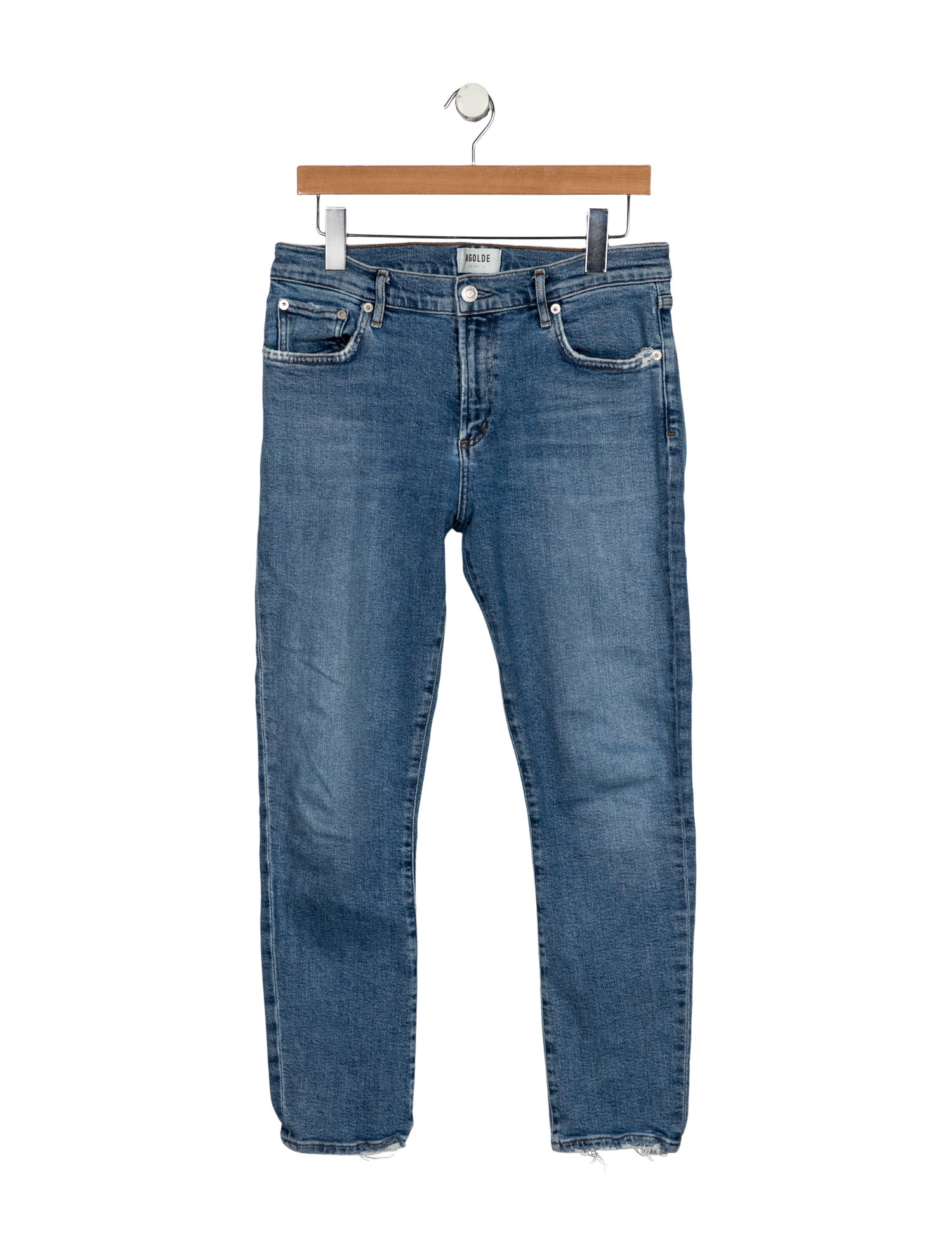AGOLDE High-Rise Straight Leg Jeans
