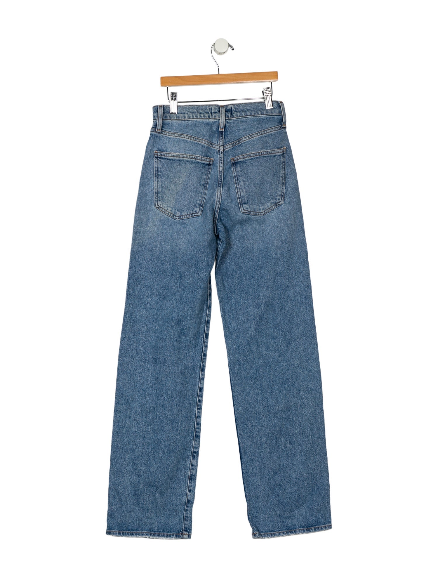 AGOLDE Mid-Rise Straight Leg Jeans