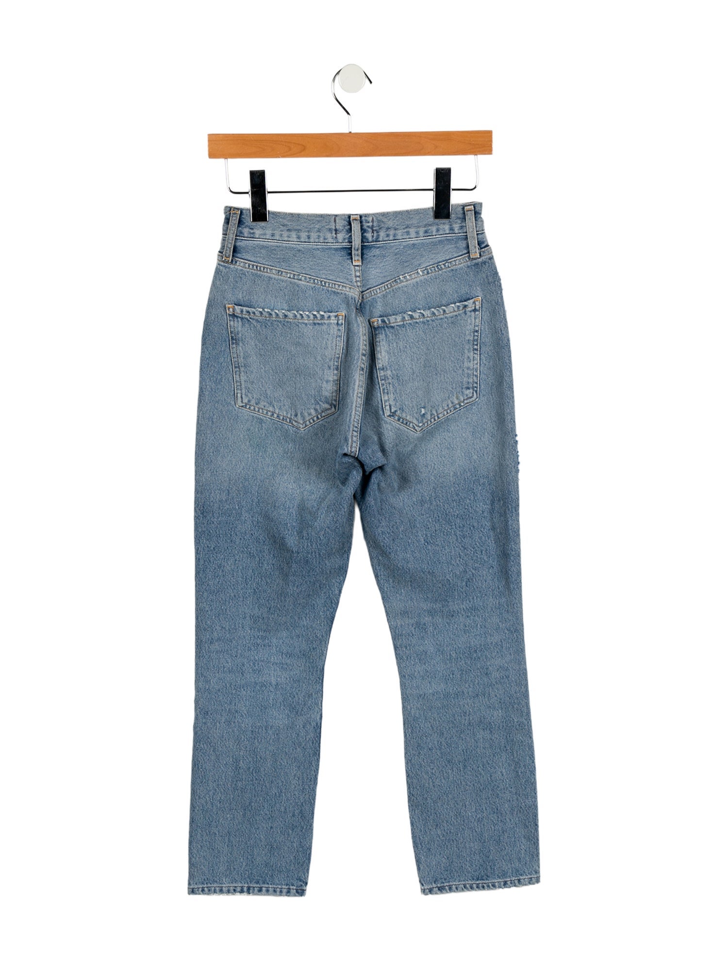 AGOLDE Mid-Rise Straight Leg Jeans