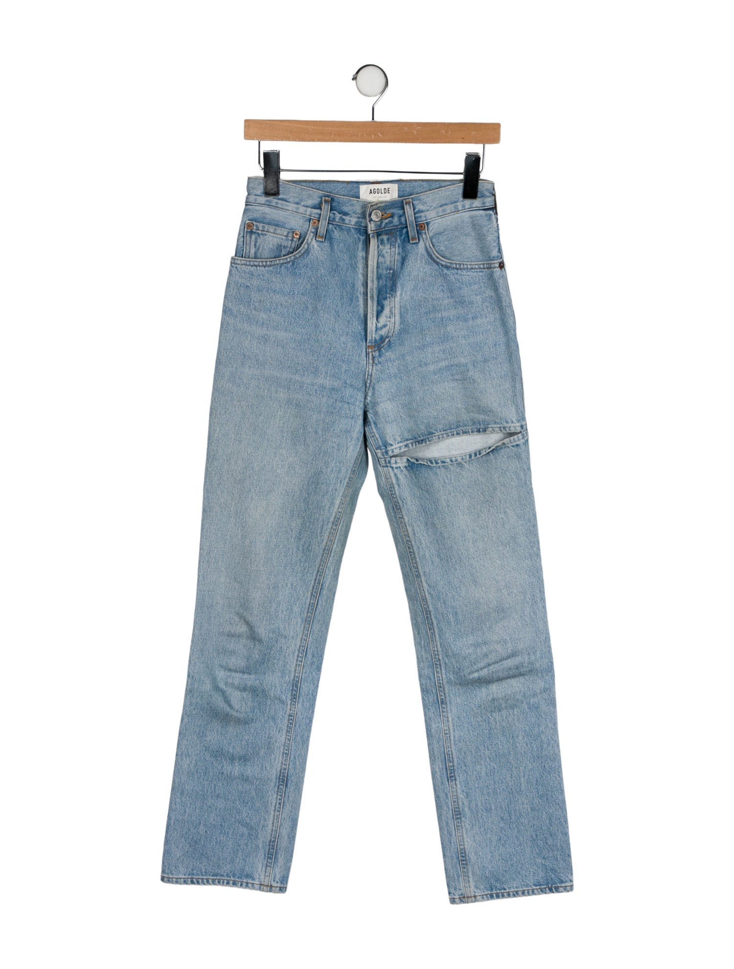 AGOLDE High-Rise Straight Leg Jeans