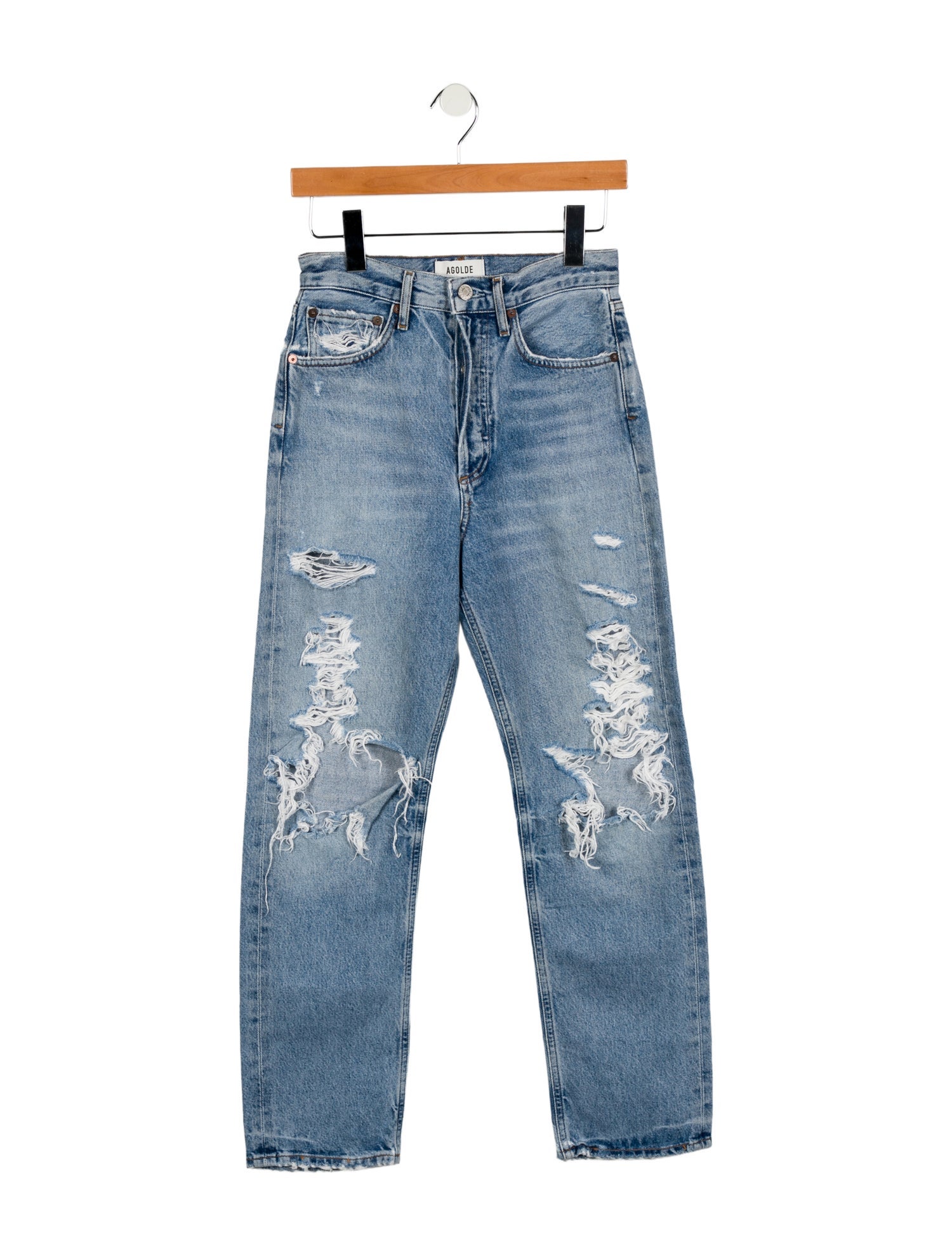 AGOLDE High-Rise Straight Leg Jeans
