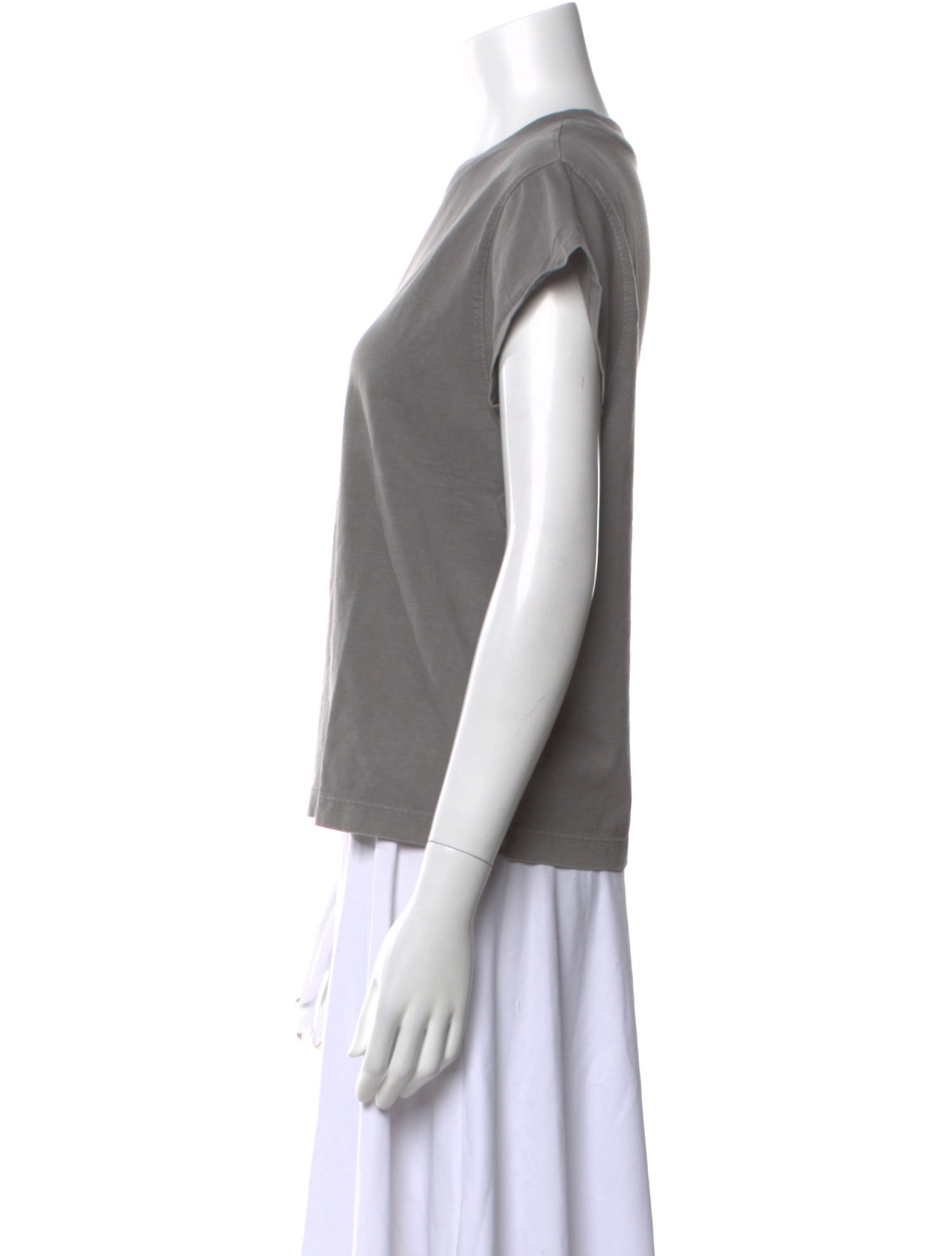 AGOLDE Bateau Neckline Short Sleeve T-Shirt