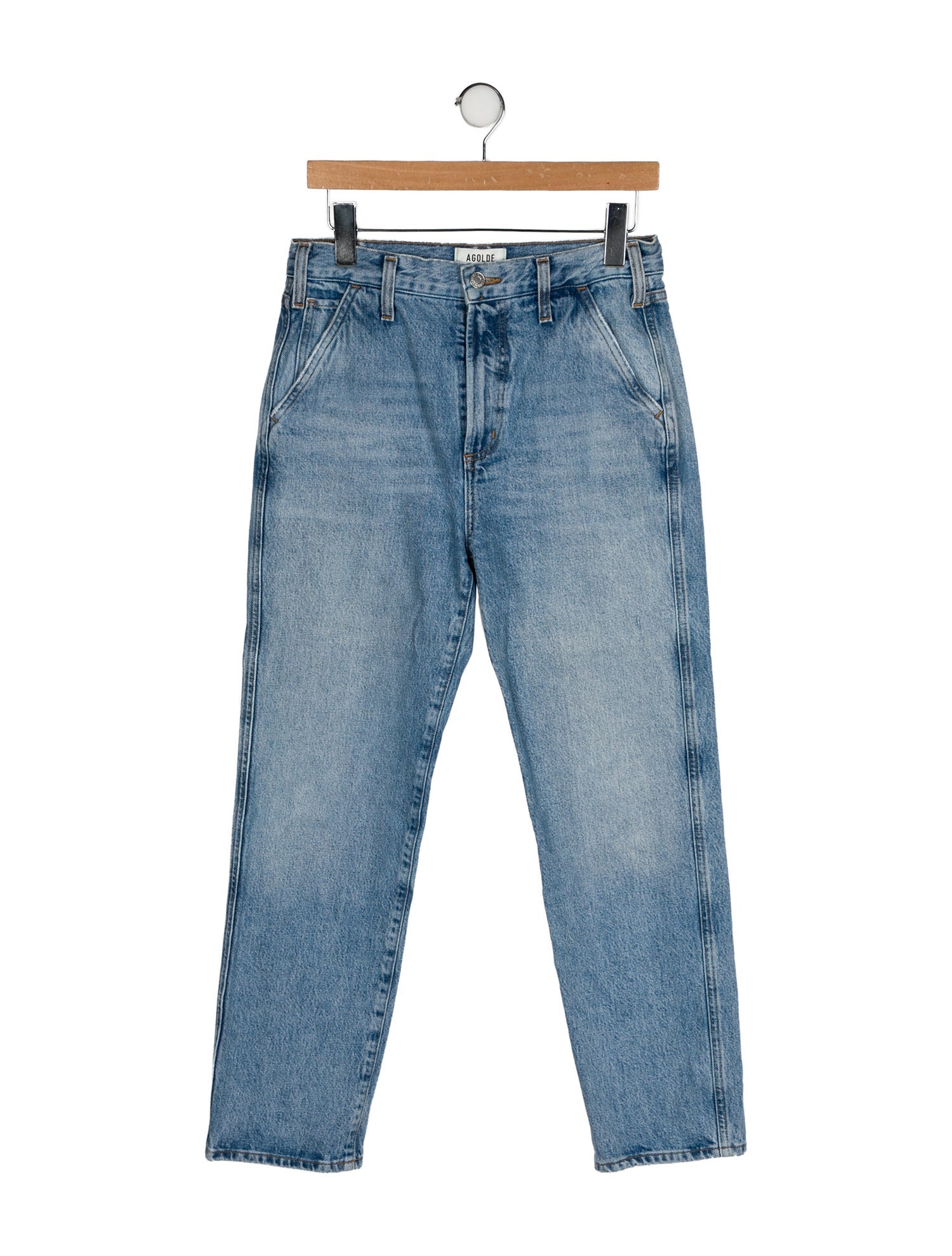 AGOLDE High-Rise Straight Leg Jeans