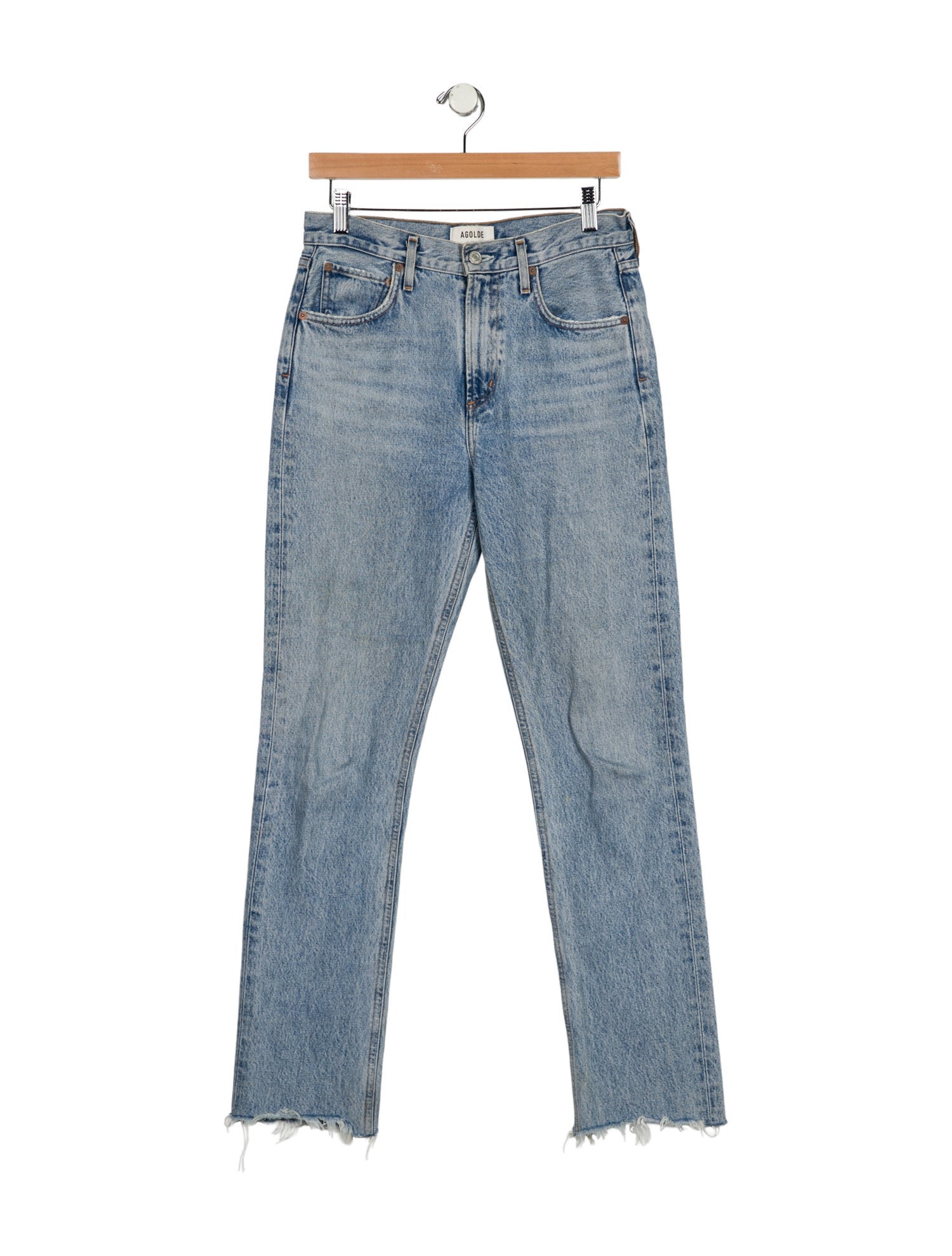 AGOLDE High-Rise Straight Leg Jeans