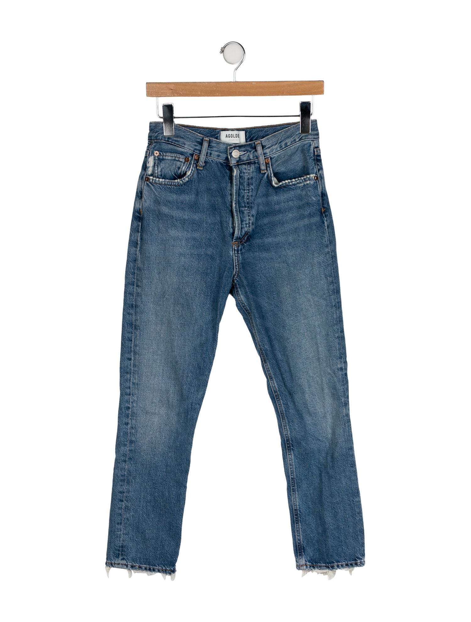 AGOLDE High-Rise Straight Leg Jeans