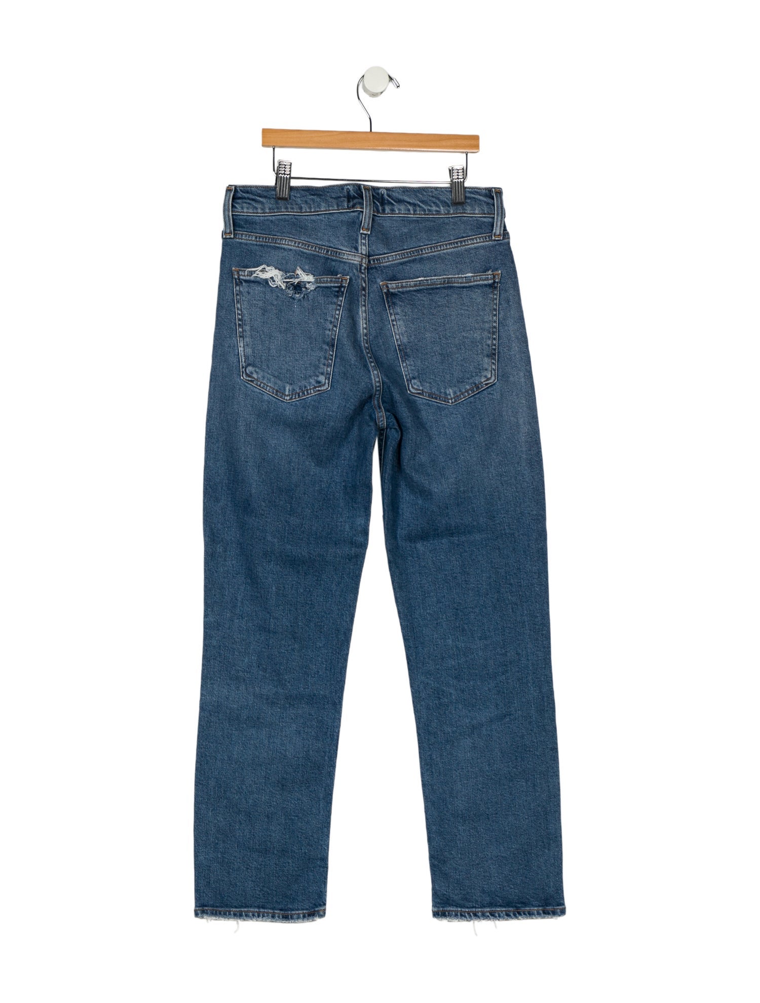 AGOLDE Mid-Rise Straight Leg Jeans