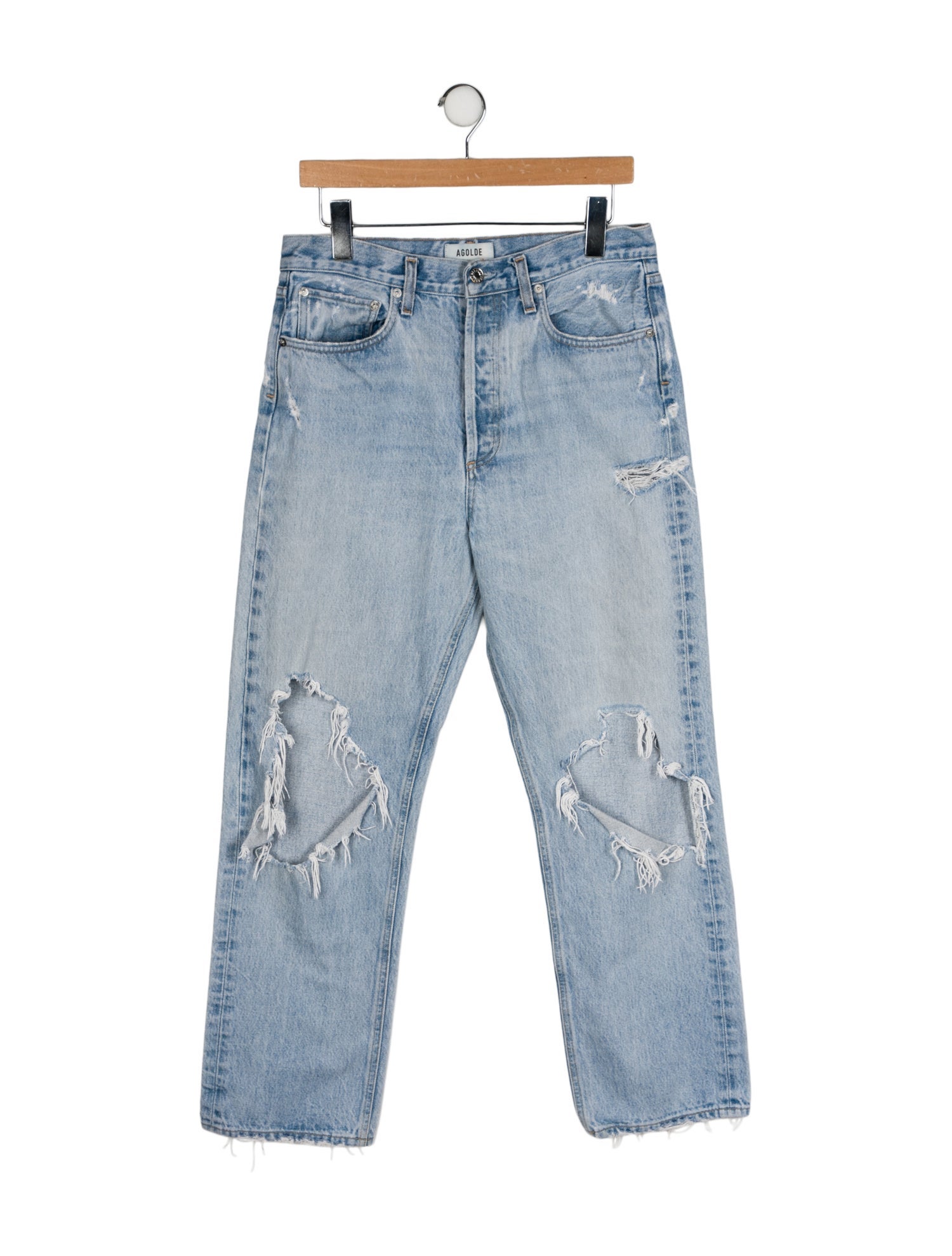 AGOLDE High-Rise Straight Leg Jeans