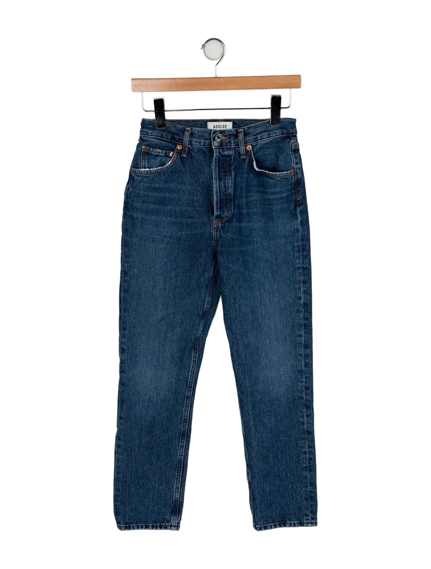 AGOLDE High-Rise Straight Leg Jeans