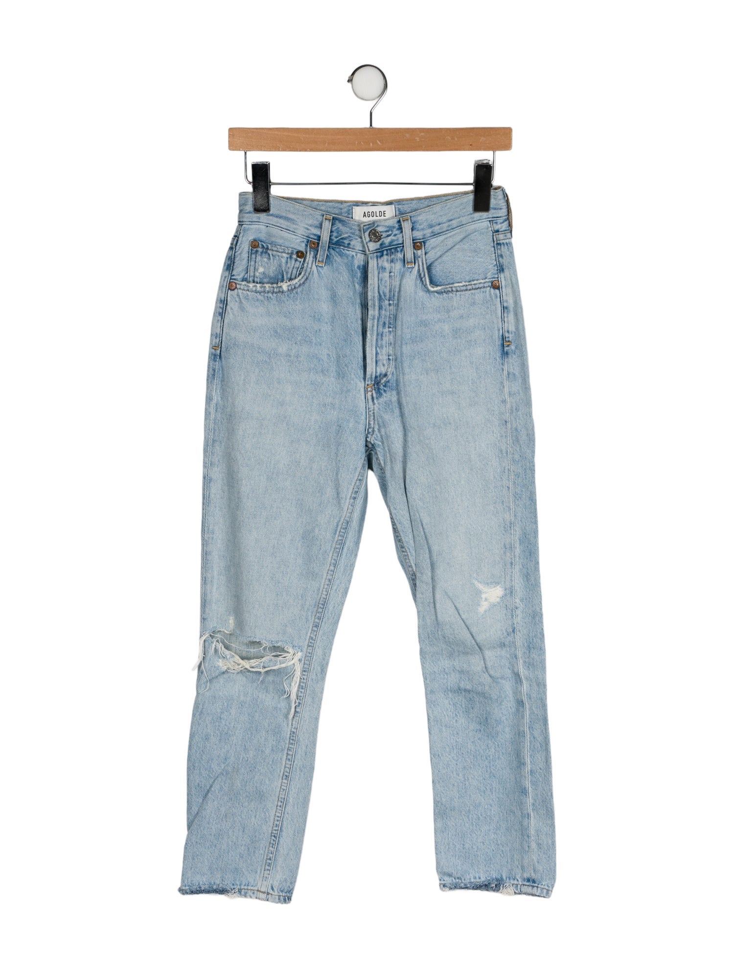 AGOLDE High-Rise Straight Leg Jeans