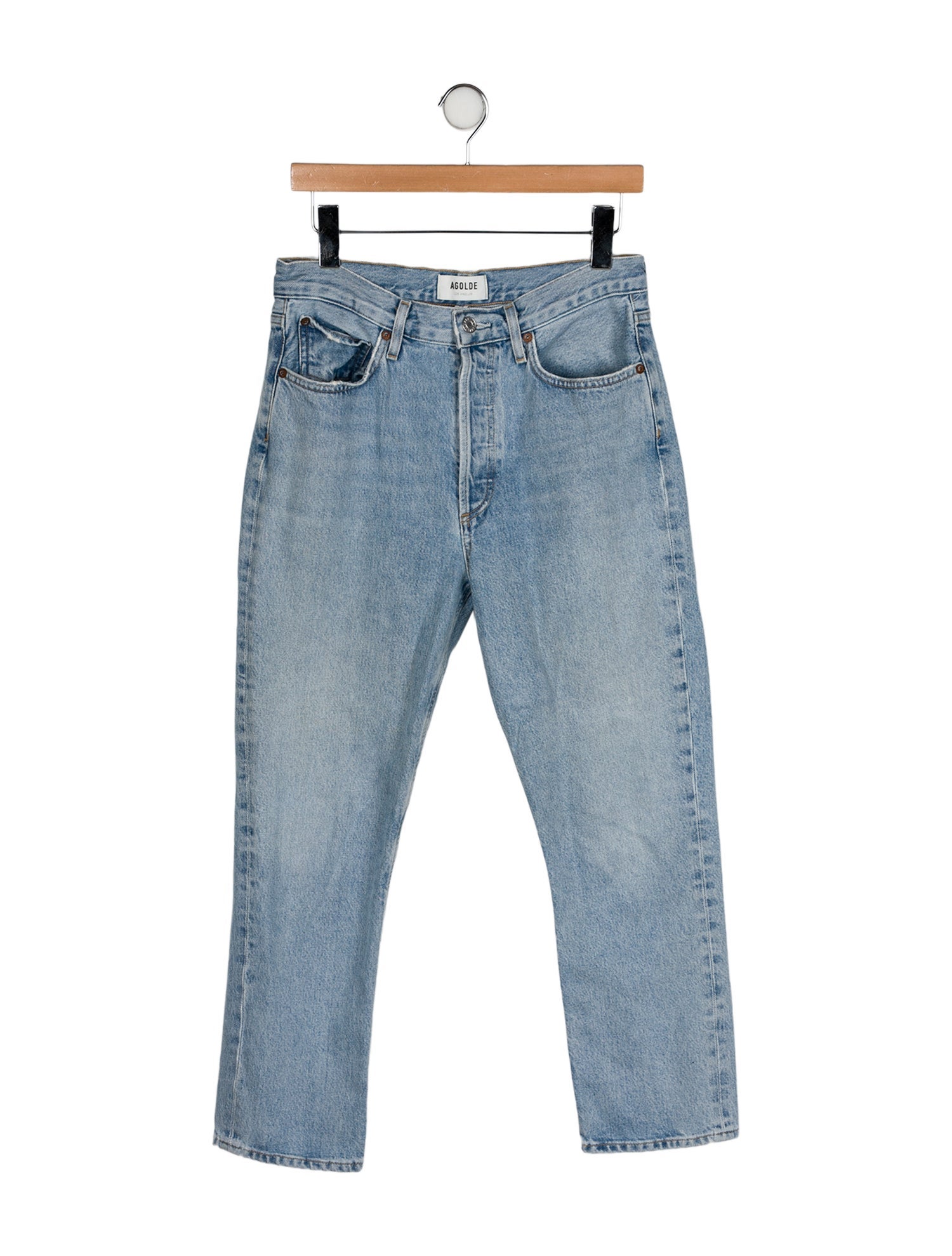 AGOLDE High-Rise Straight Leg Jeans
