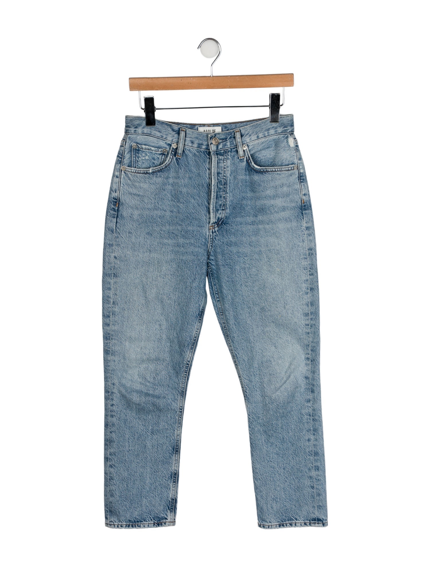 AGOLDE High-Rise Straight Leg Jeans
