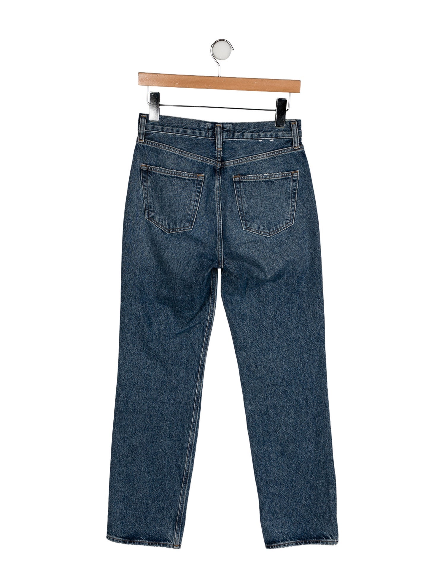 AGOLDE Mid-Rise Straight Leg Jeans