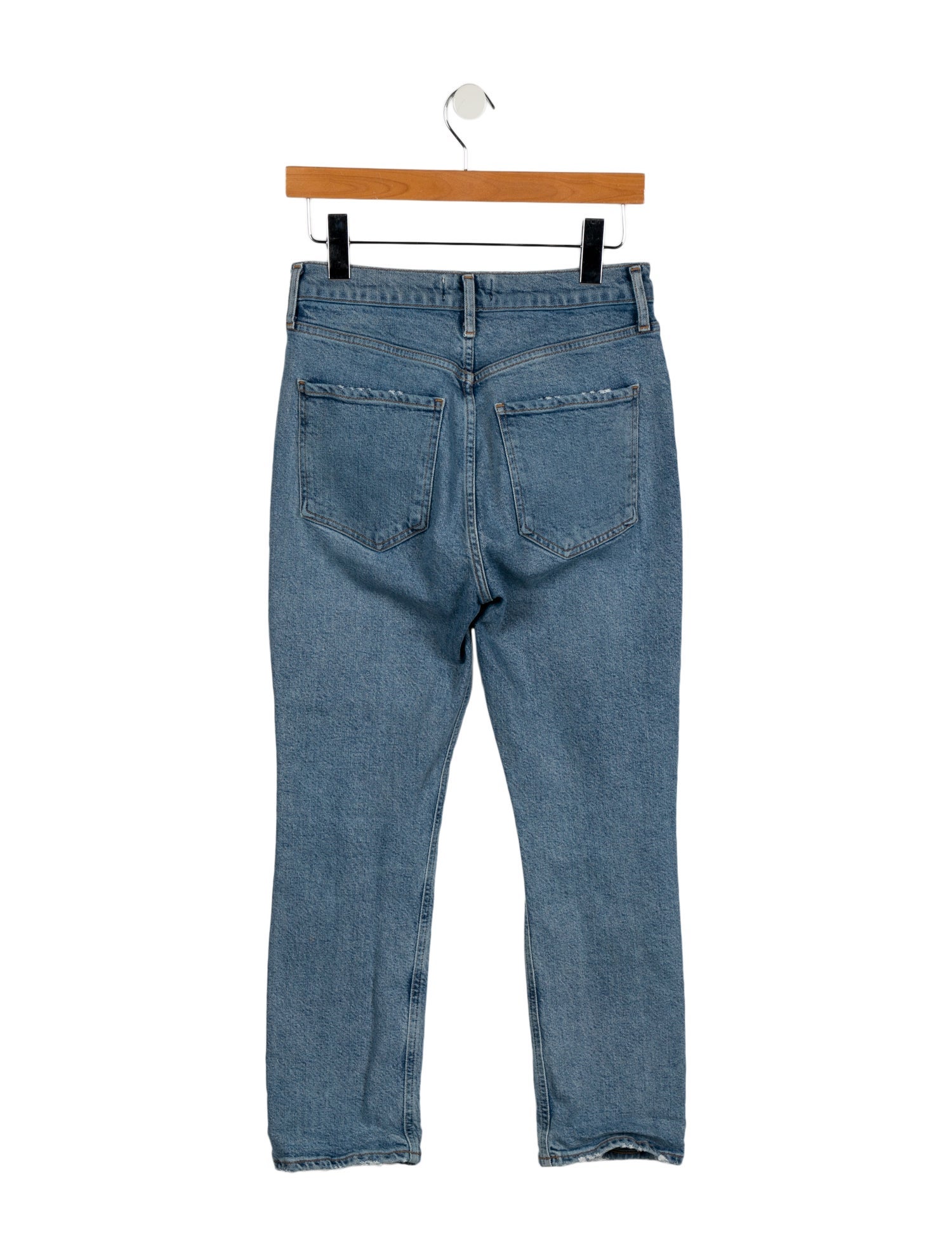 AGOLDE Mid-Rise Straight Leg Jeans