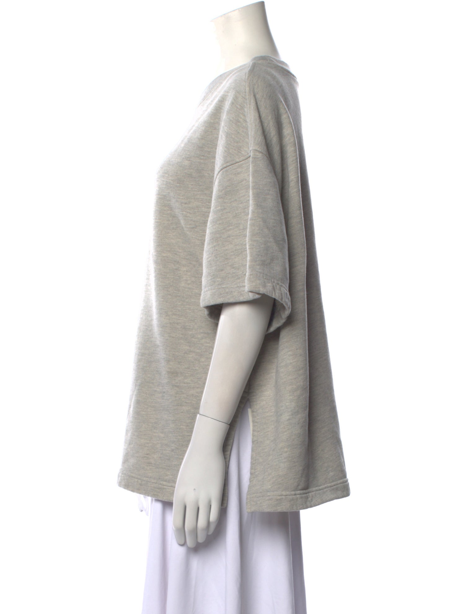 AGOLDE Bateau Neckline Short Sleeve Sweatshirt