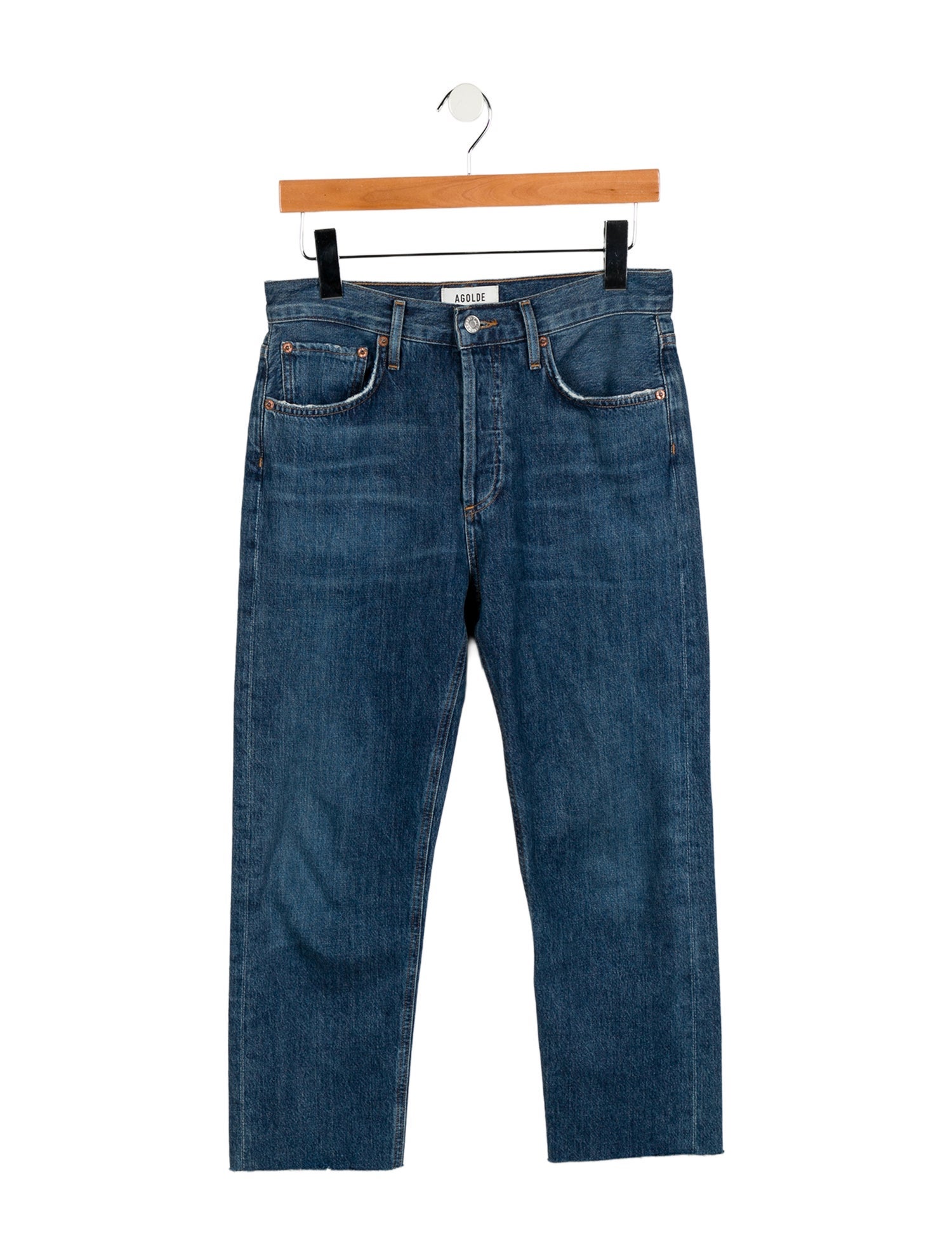 AGOLDE High-Rise Straight Leg Jeans